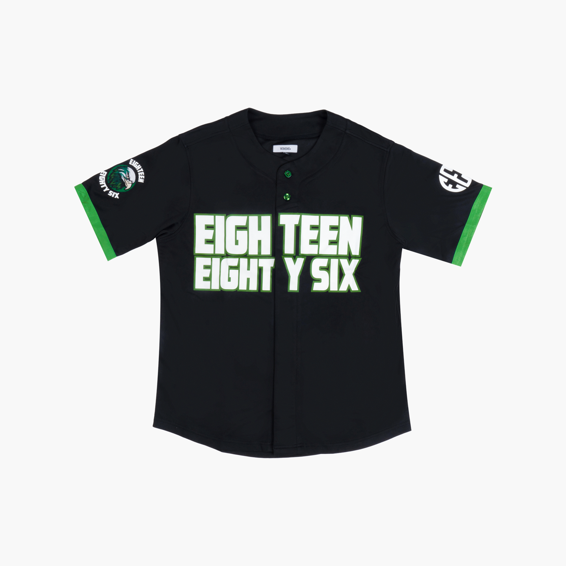 Men Black & Green '86 Jersey By 1886