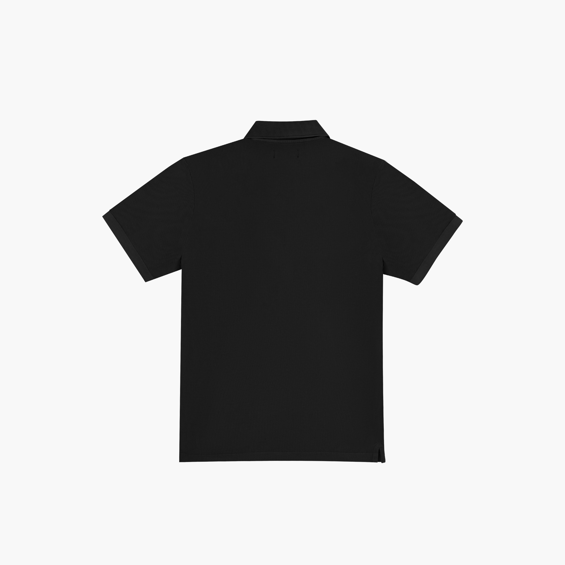 Unisex Classic Black Polo Shirt By 1886