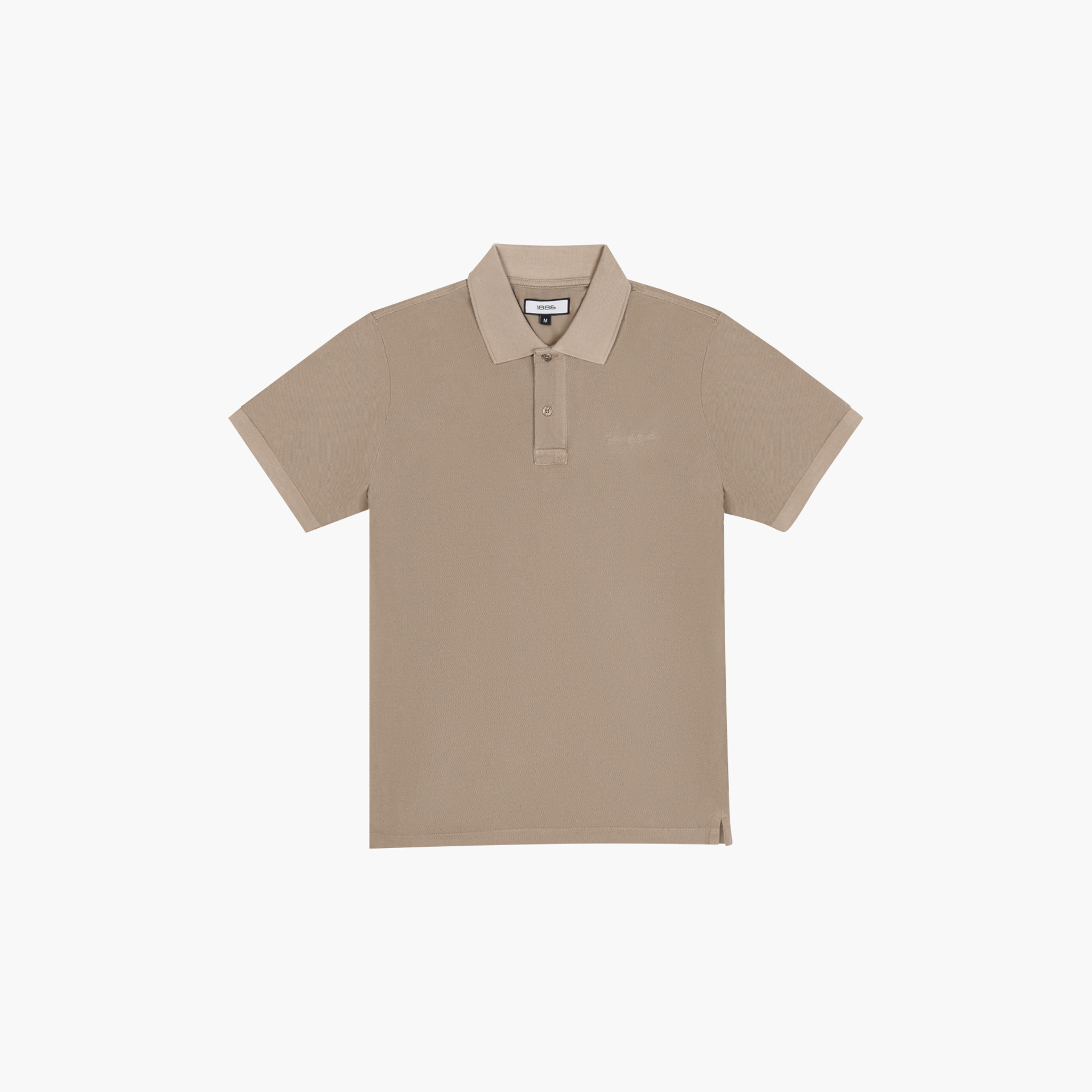 Unisex Classic Tan Polo Shirt By 1886