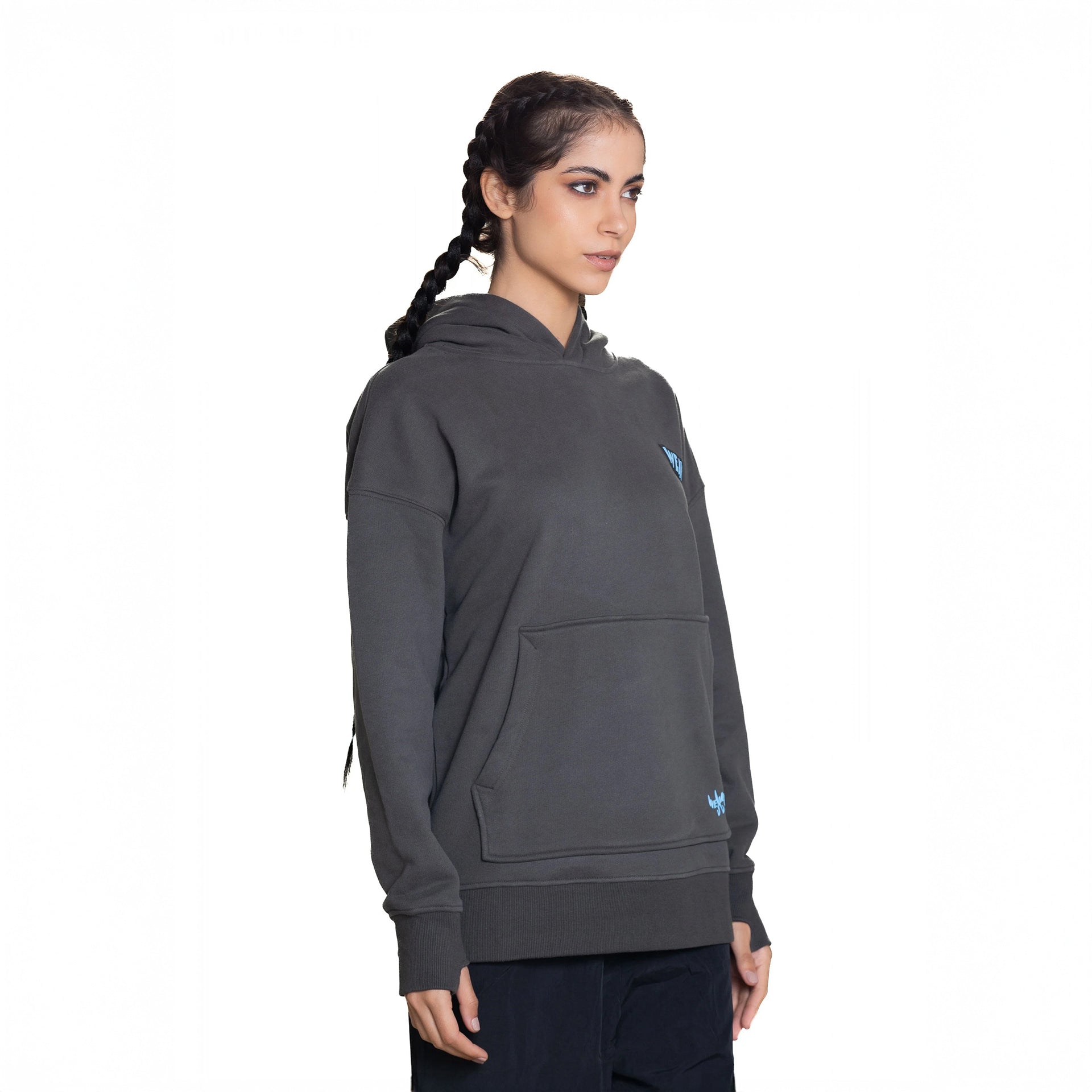 Dark Gray World Hoodie By Weaver Design