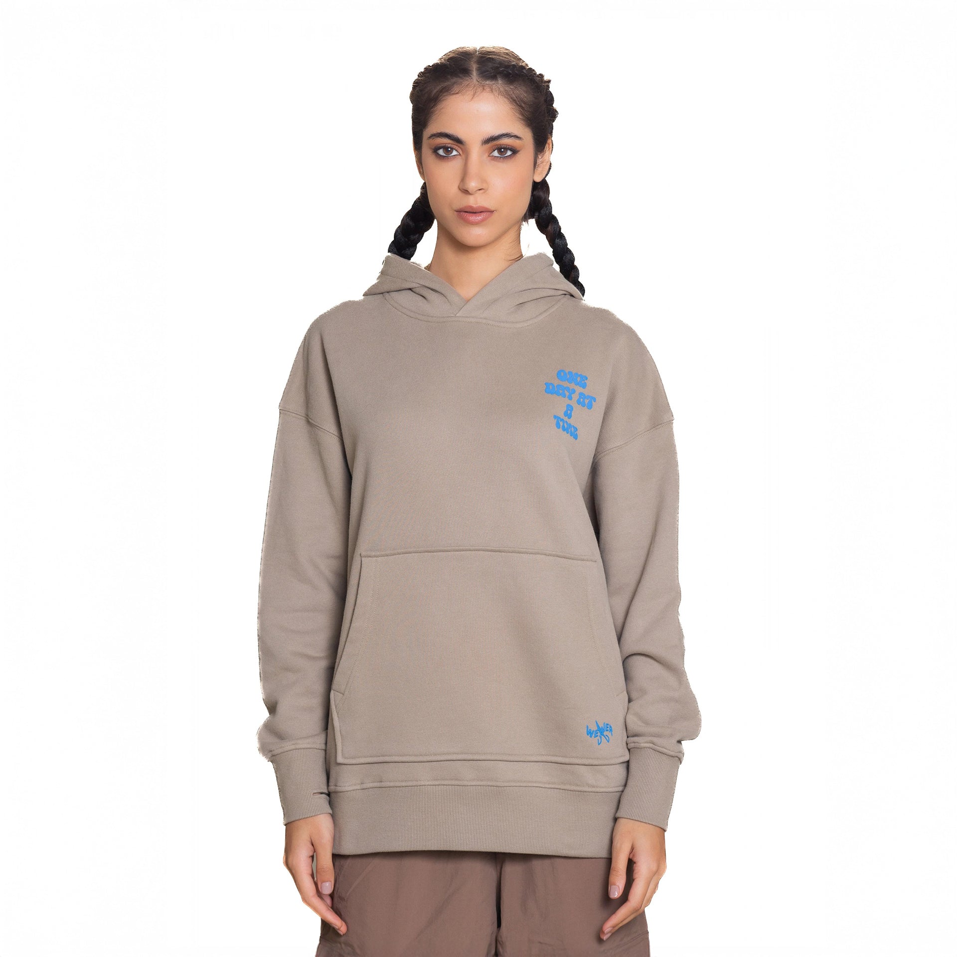 Beige Casper Hoodie By Weaver Design