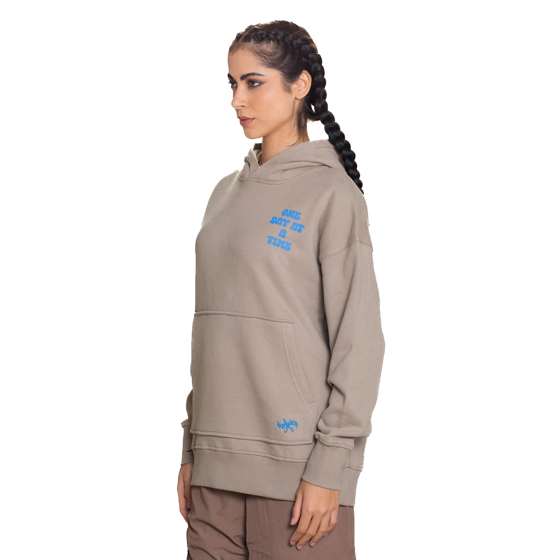 Beige Casper Hoodie By Weaver Design