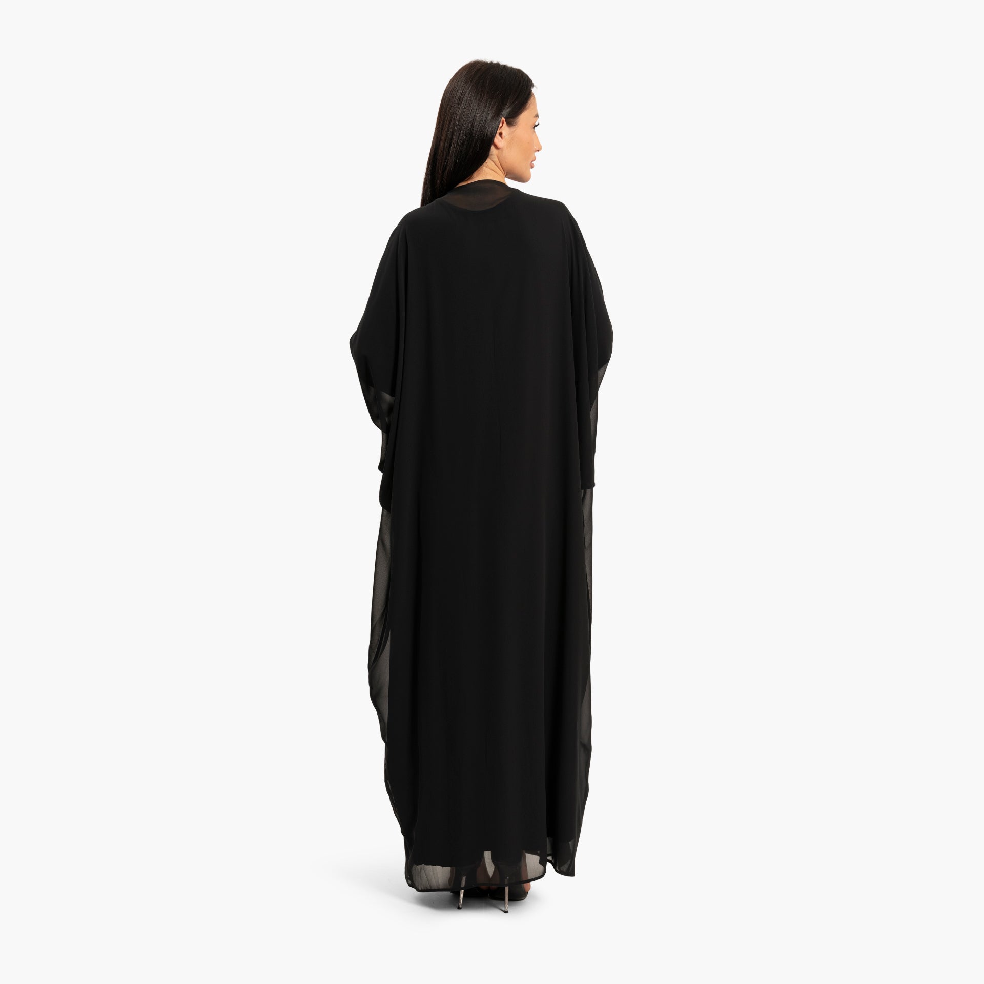 Women's Black with Gold Embellishments Kaftan By WECRE8