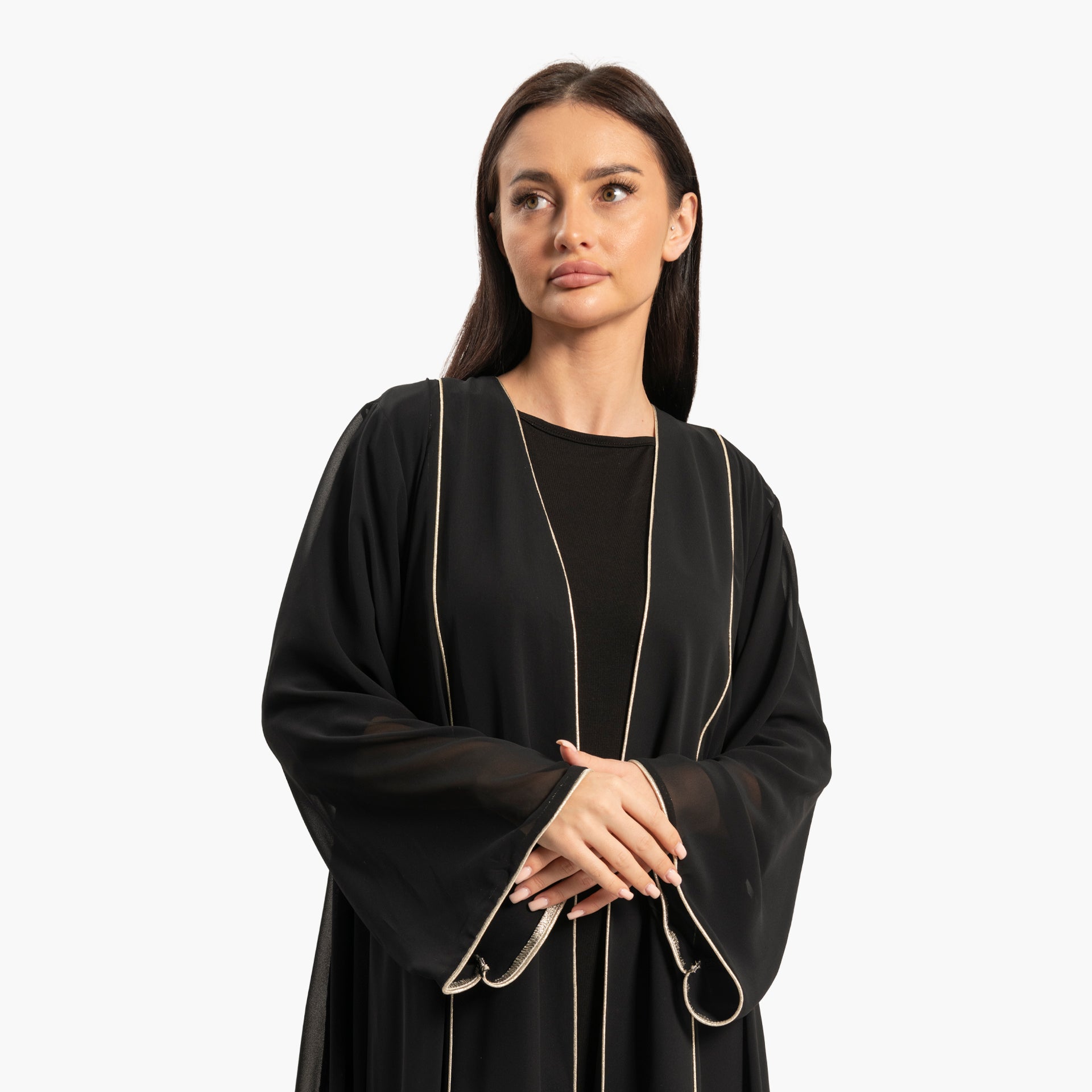 Women's Black with Gold Ombre Effect Kaftan By WECRE8