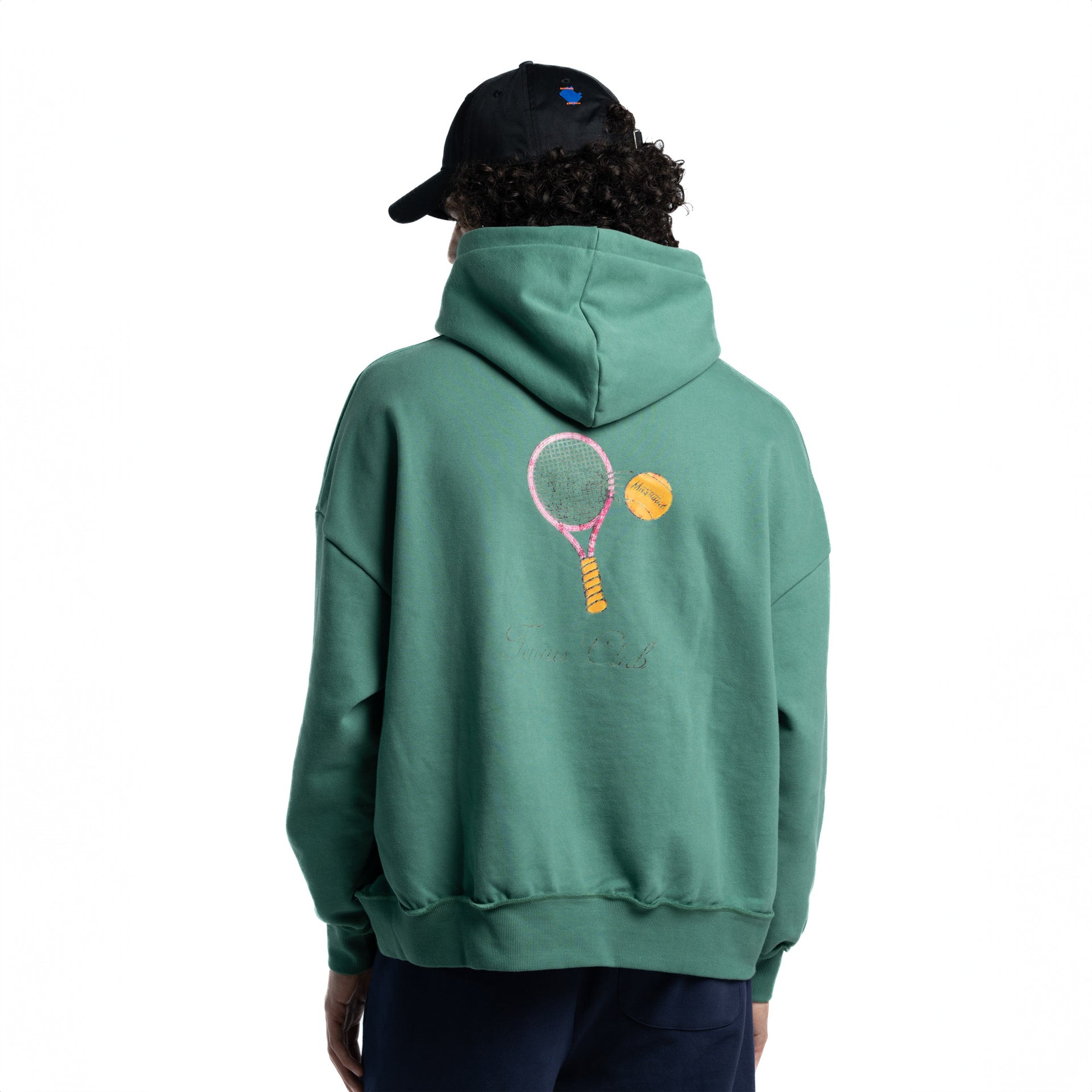 Unisex Green Tennis Club Hoodie by Mazrood