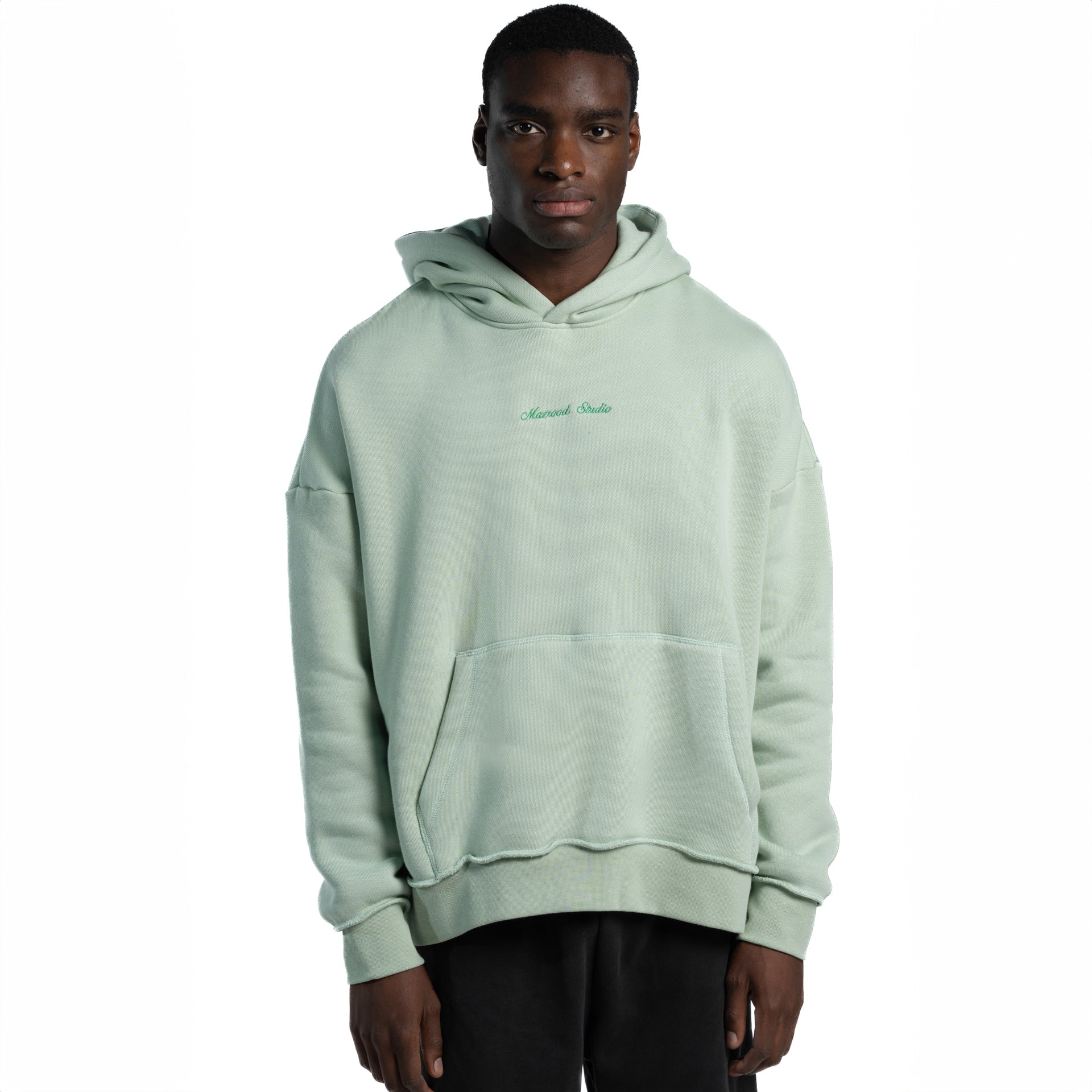 Unisex Mint Green Worldwide Hoodie by Mazrood