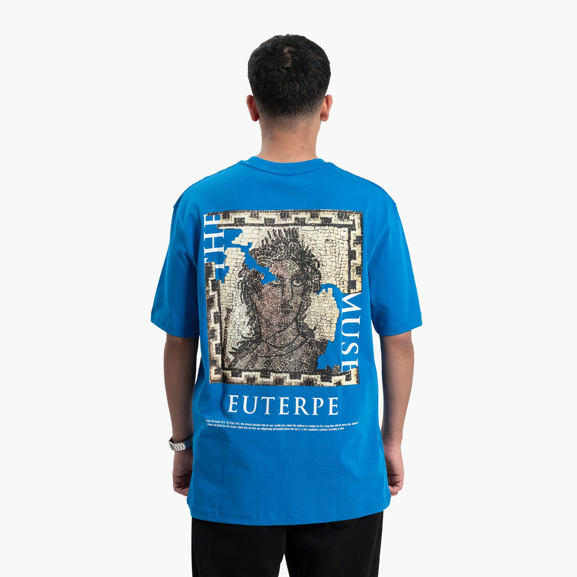 Men Blue Euterpe T-shirt By WECRE8