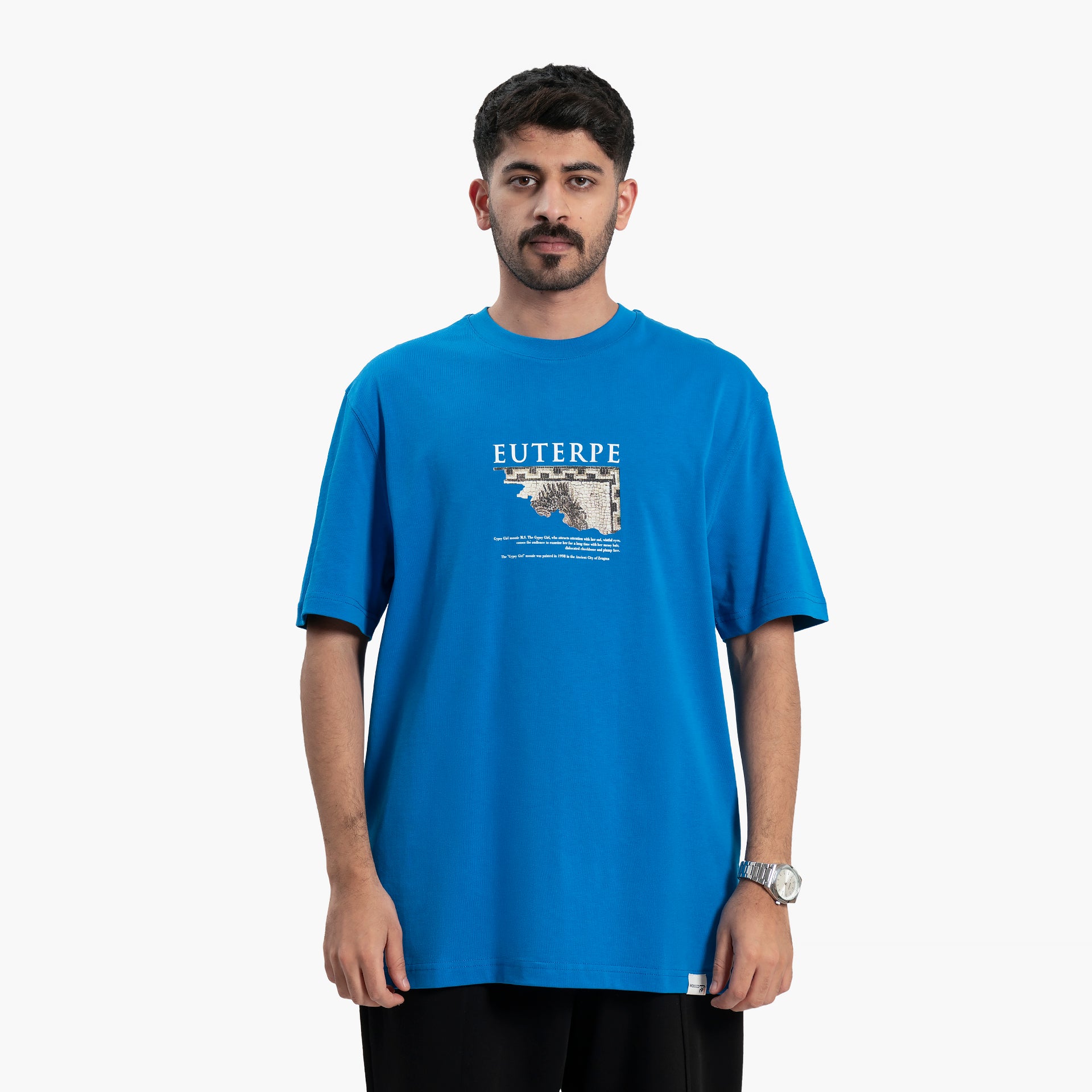 Men Blue Euterpe T-shirt By WECRE8