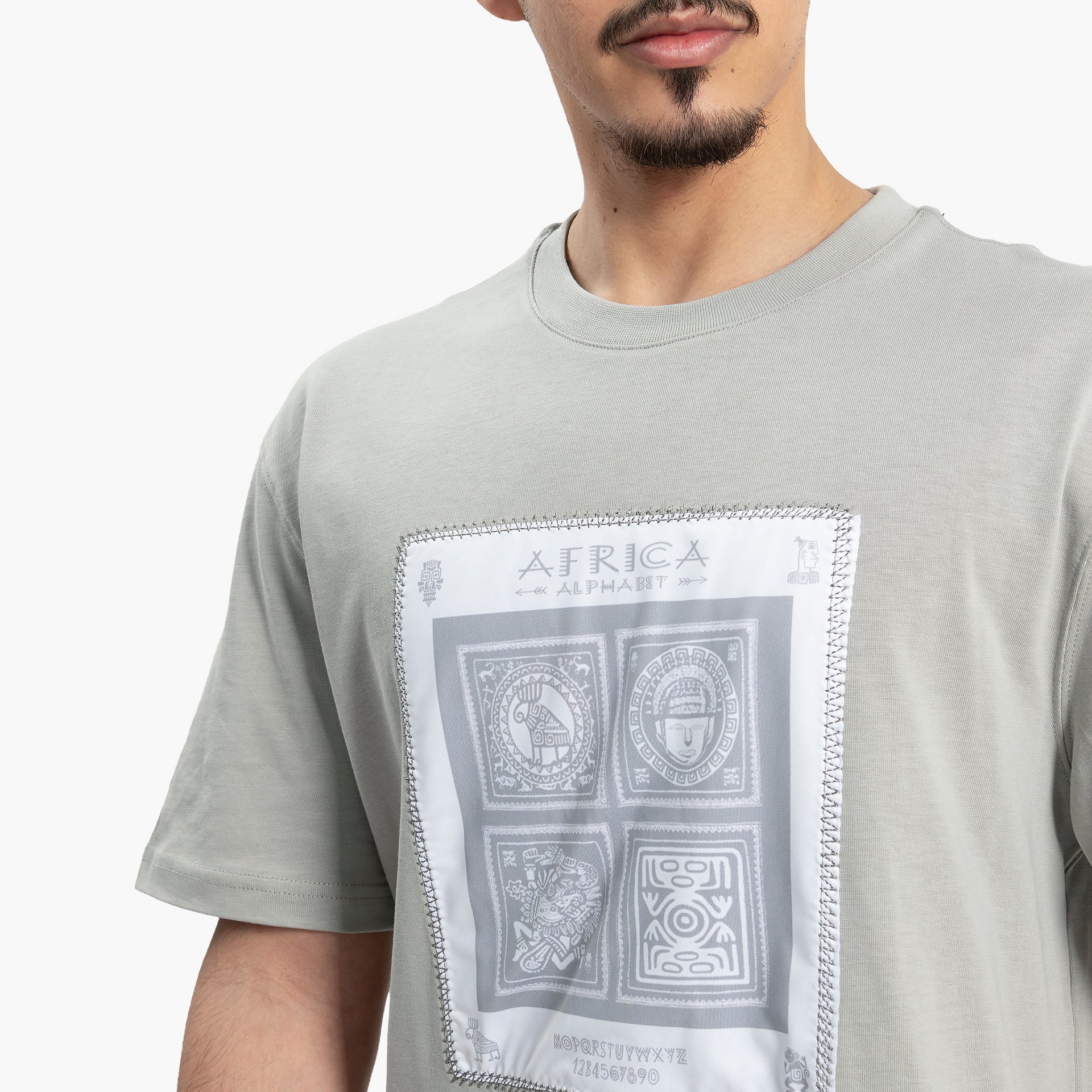 Men Gray Africa T-shirt By WECRE8