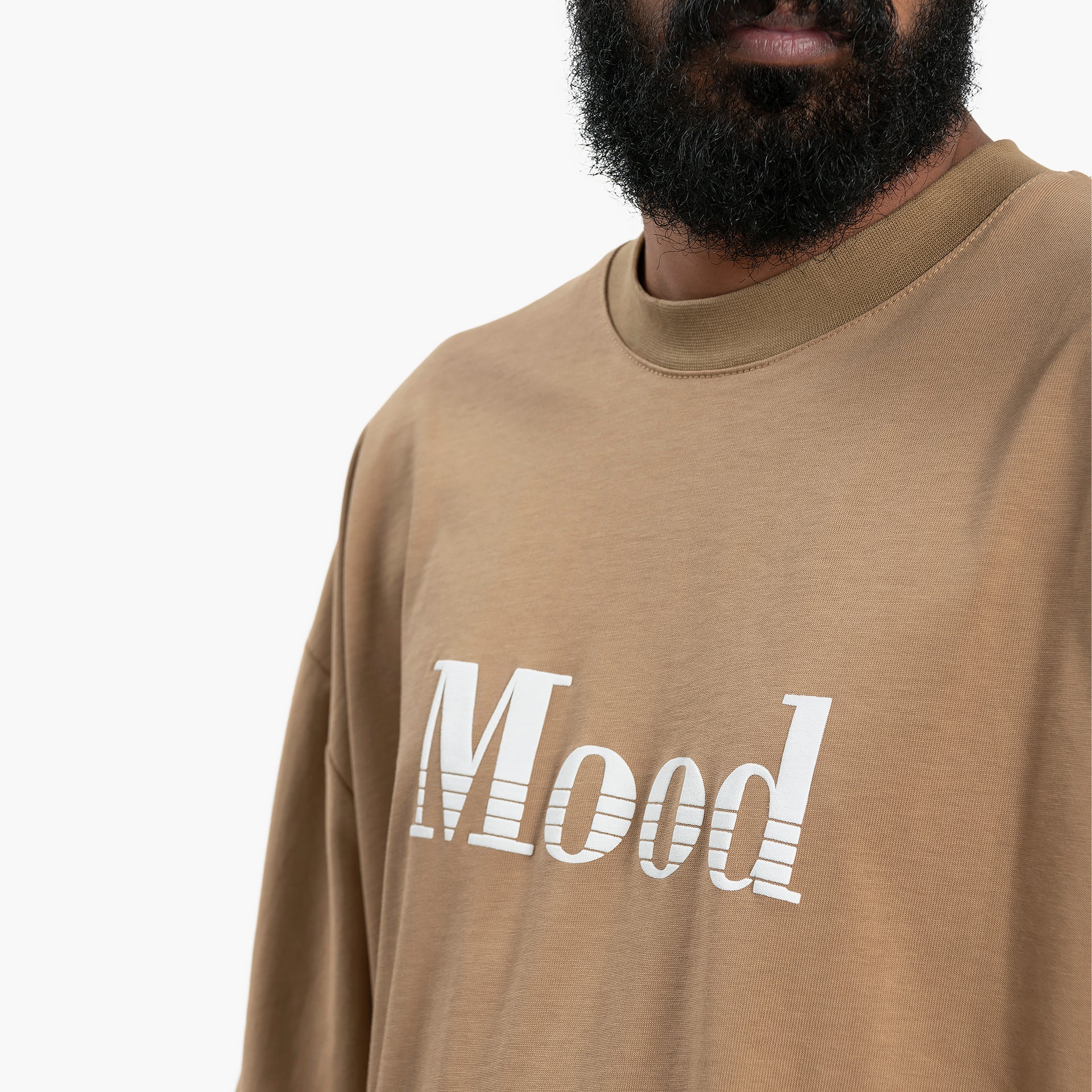 Men Brown Mood T-shirt By WECRE8