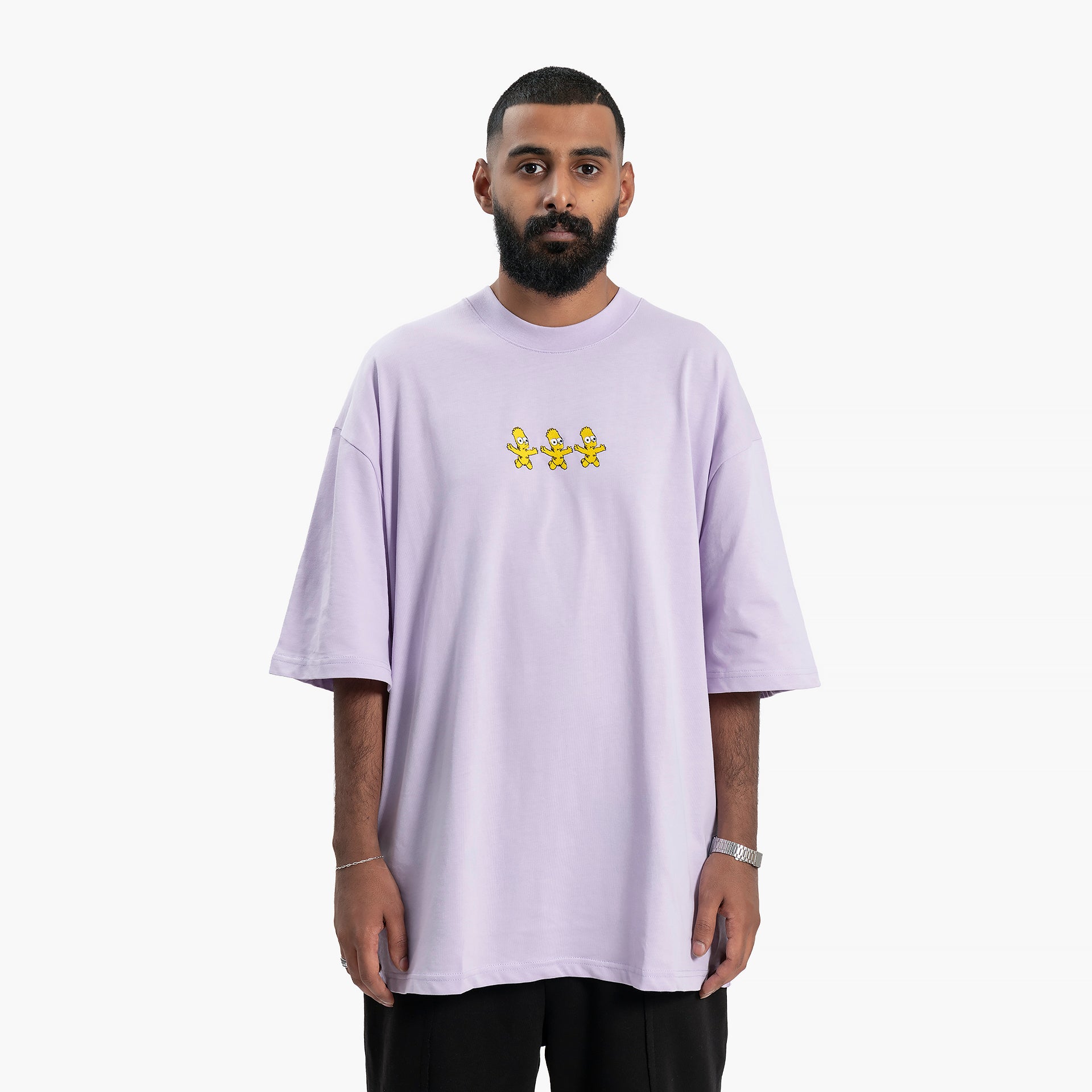 Men Lilac Cheerful T-shirt By WECRE8