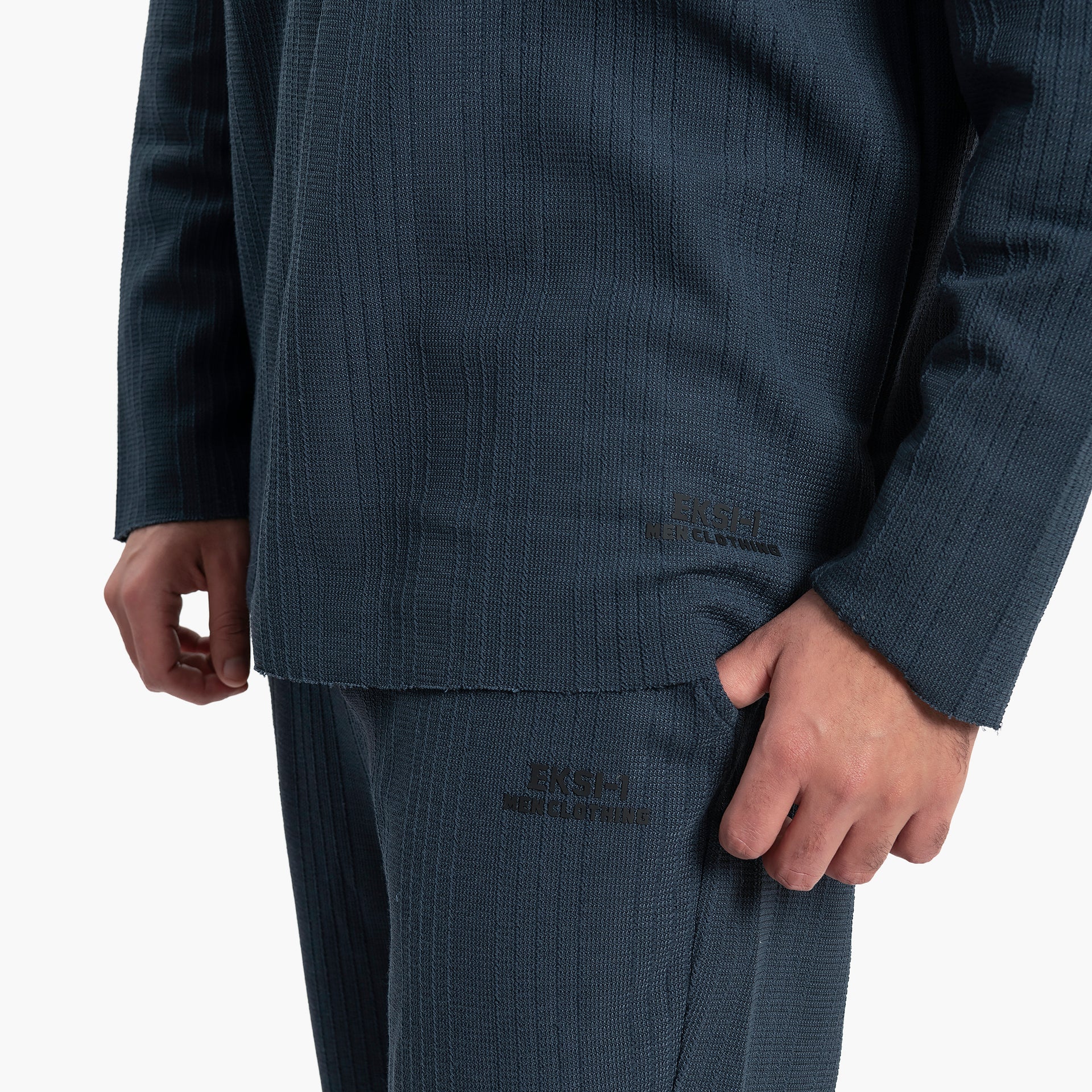 Men's Navy Sweater and Pants Set By WECRE8