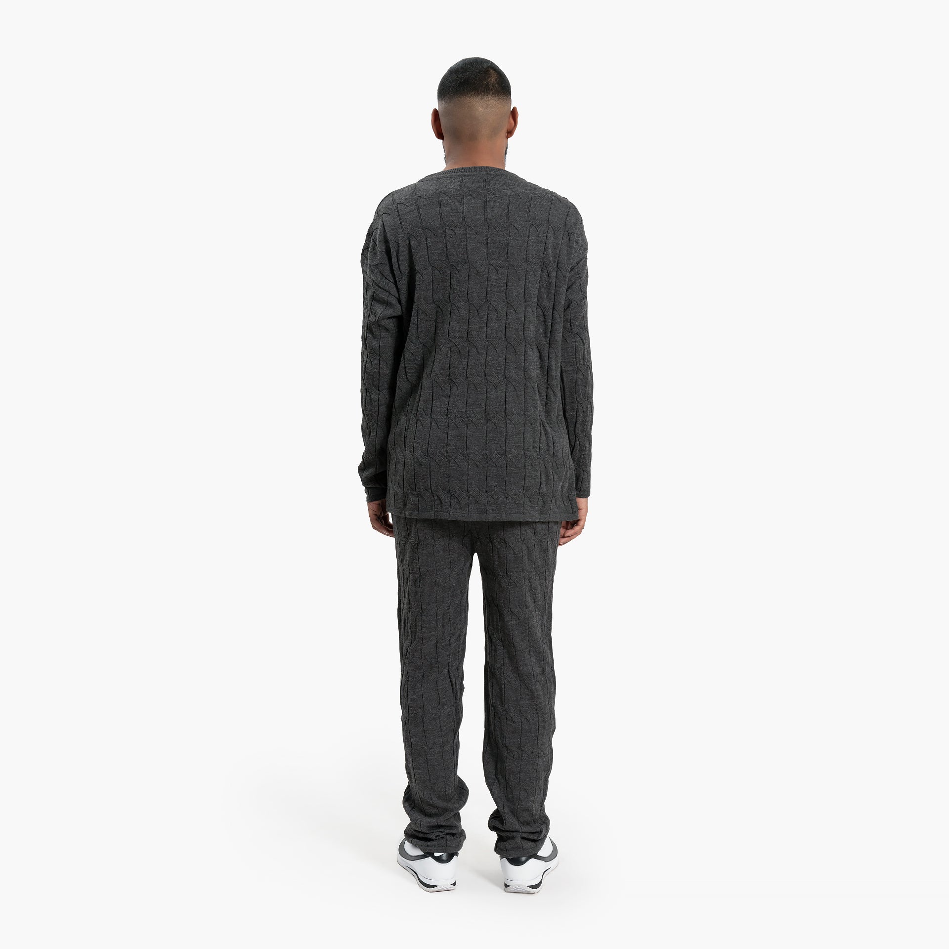 Men Dark Gray Sweater and Pants Set By WECRE8