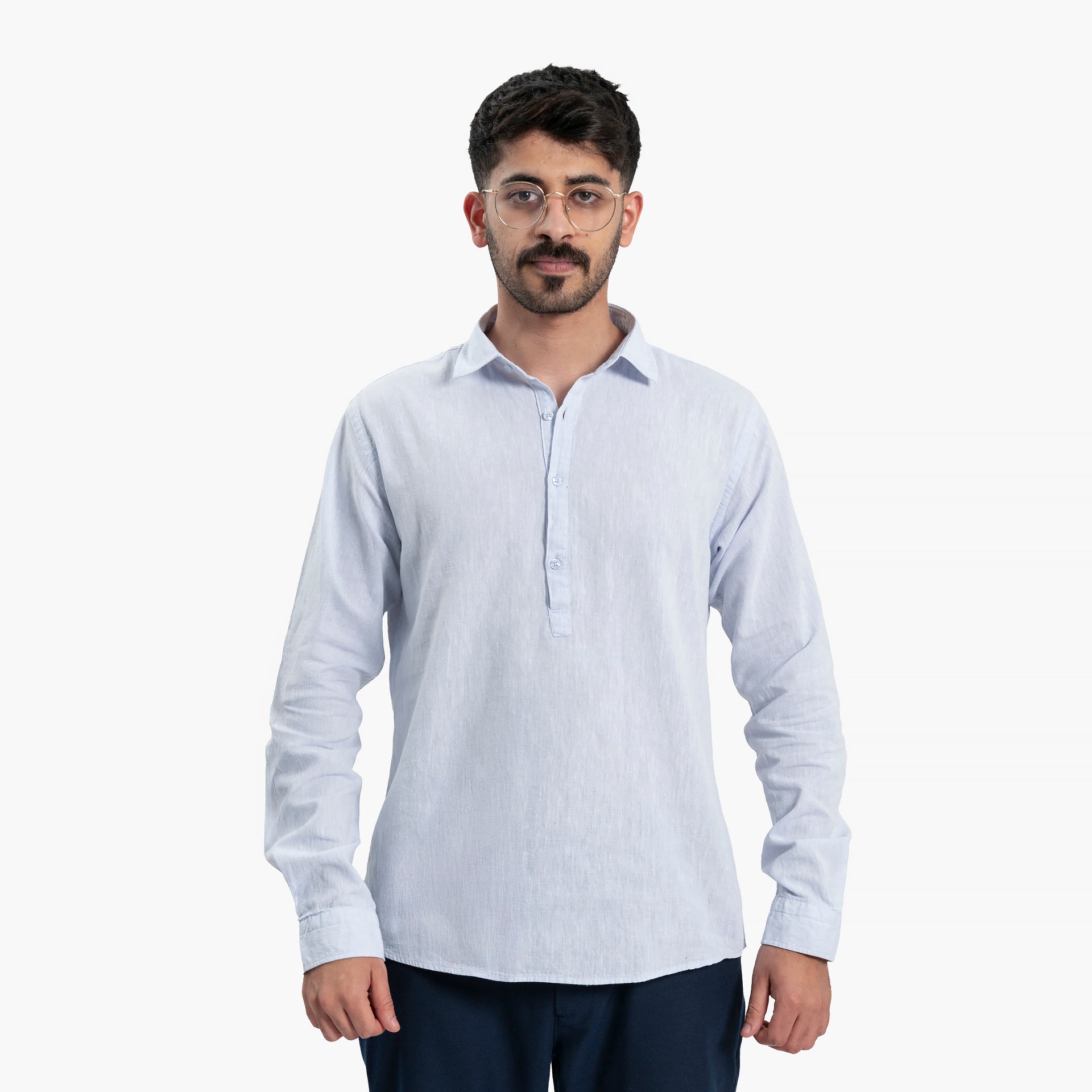 Men Sky Blue Shirt By WECRE8