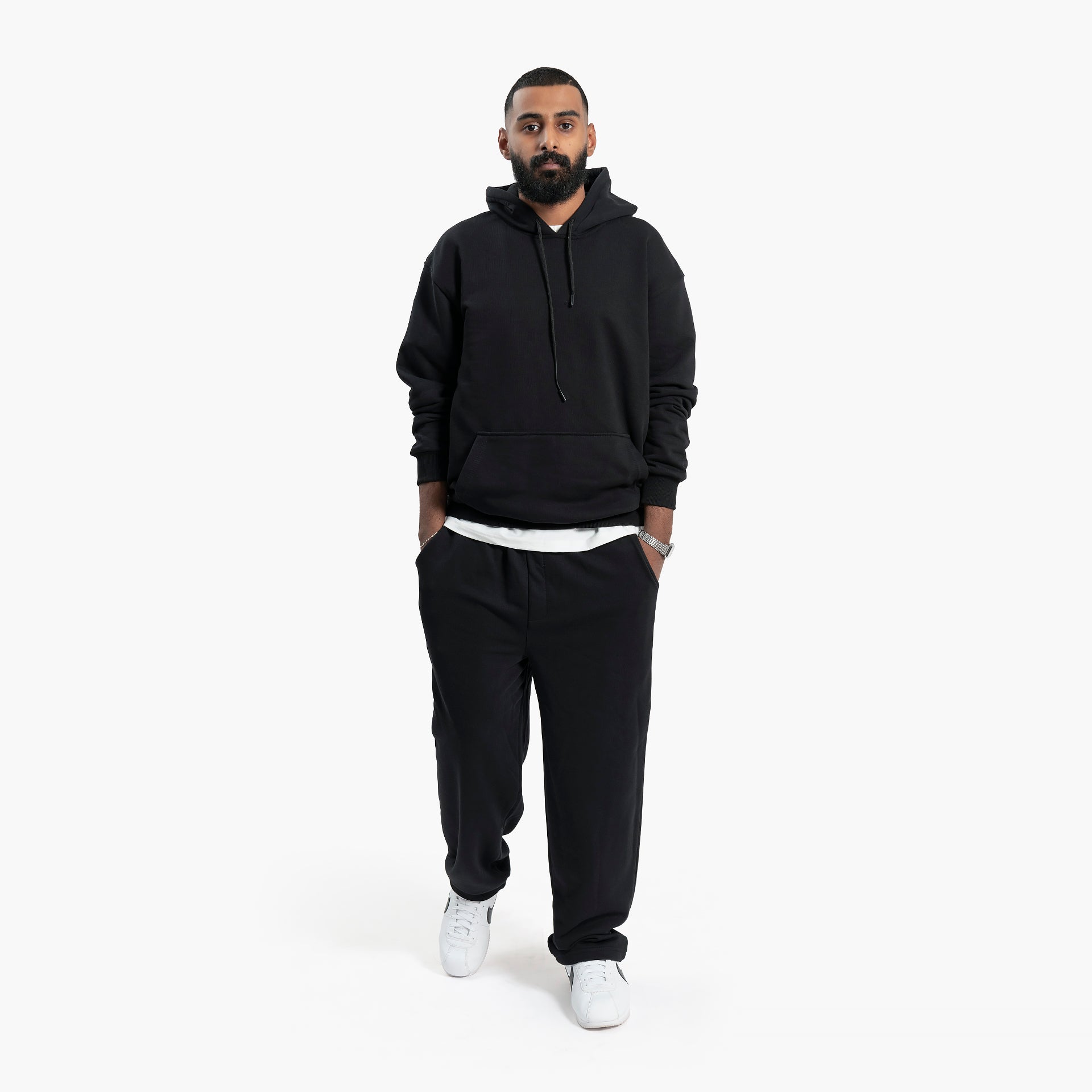 Men's Black Hoodie and Pants Set By WECRE8