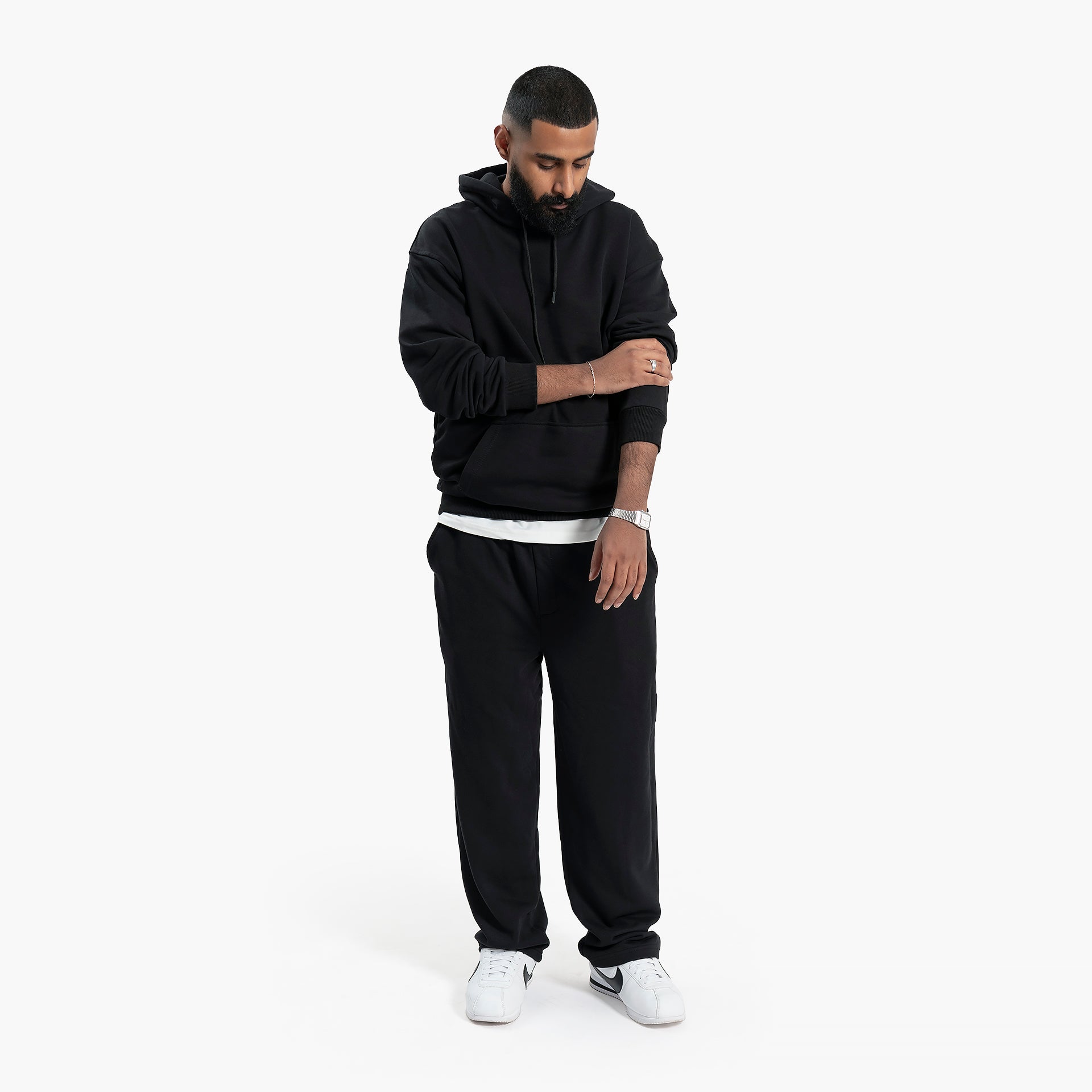 Men's Black Hoodie and Pants Set By WECRE8