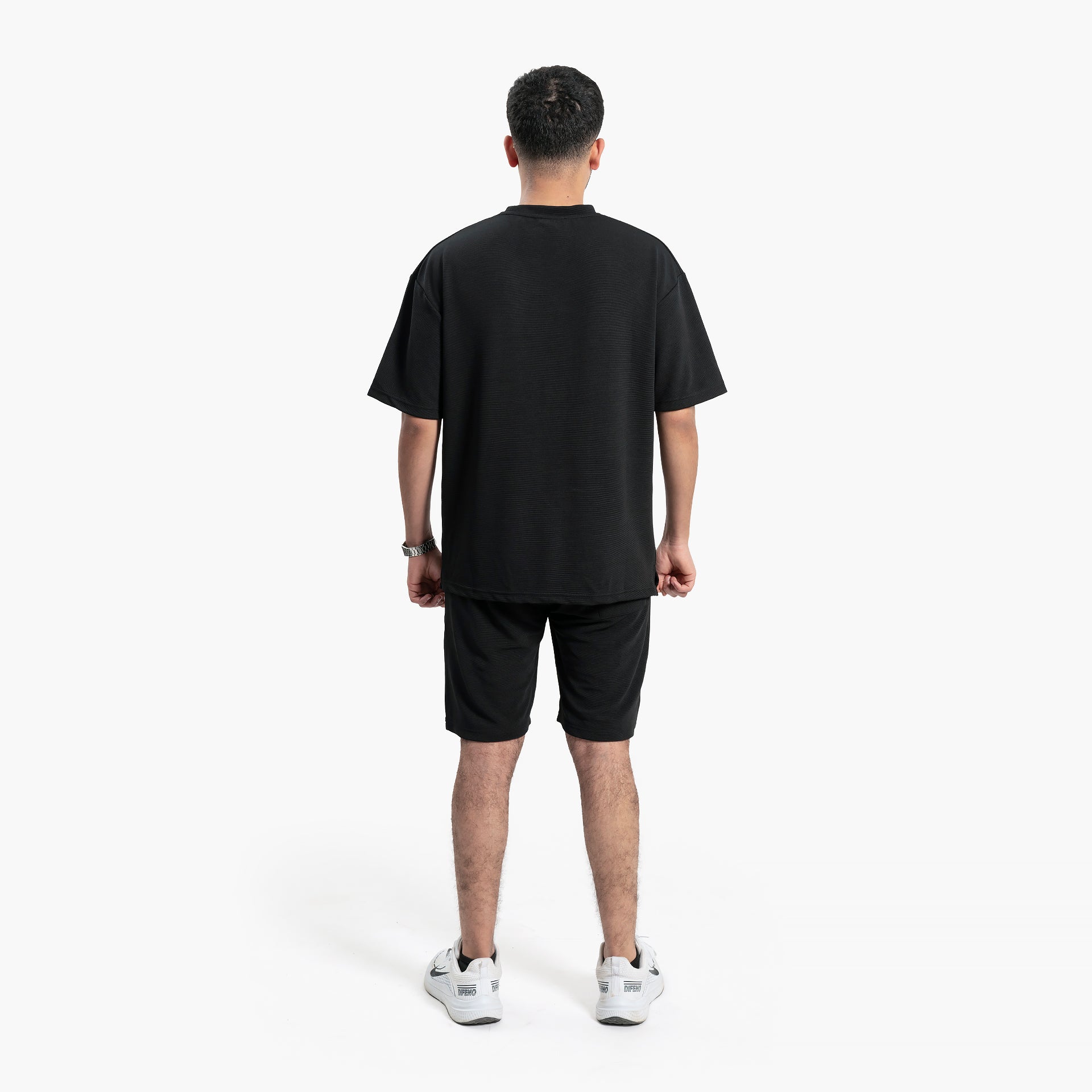 Men's Black T-Shirt and Shorts Set By WECRE8