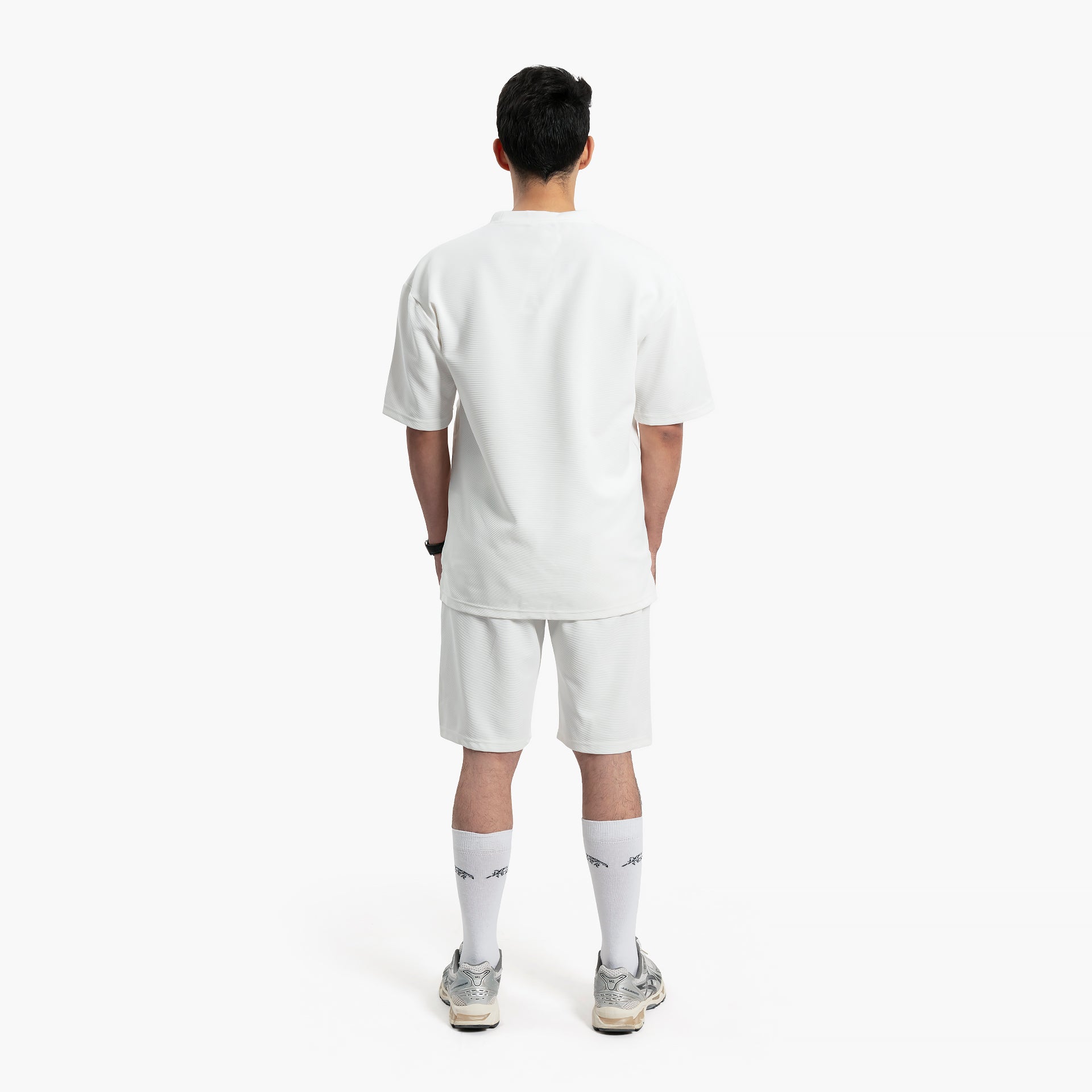 Men White T-Shirt and Shorts Set By WECRE8