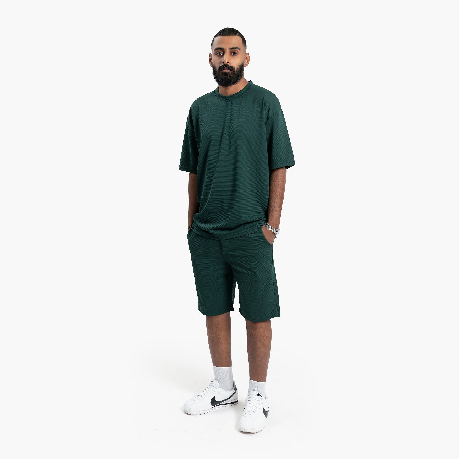 Men's Green T-Shirt and Shorts Set By WECRE8