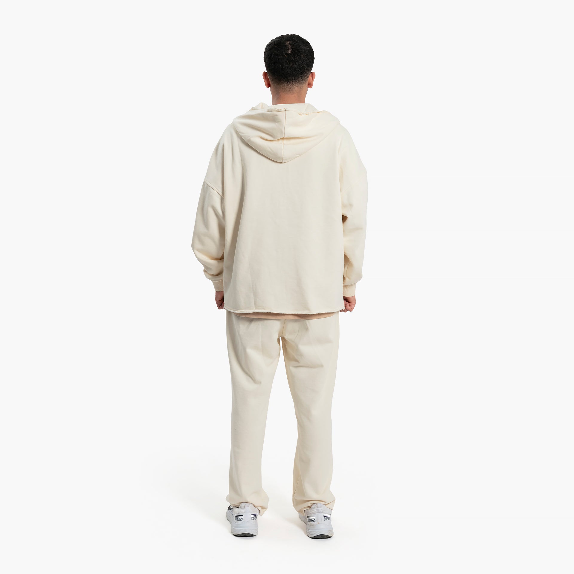 Men Off-white Hoodie and Pants Set By WECRE8