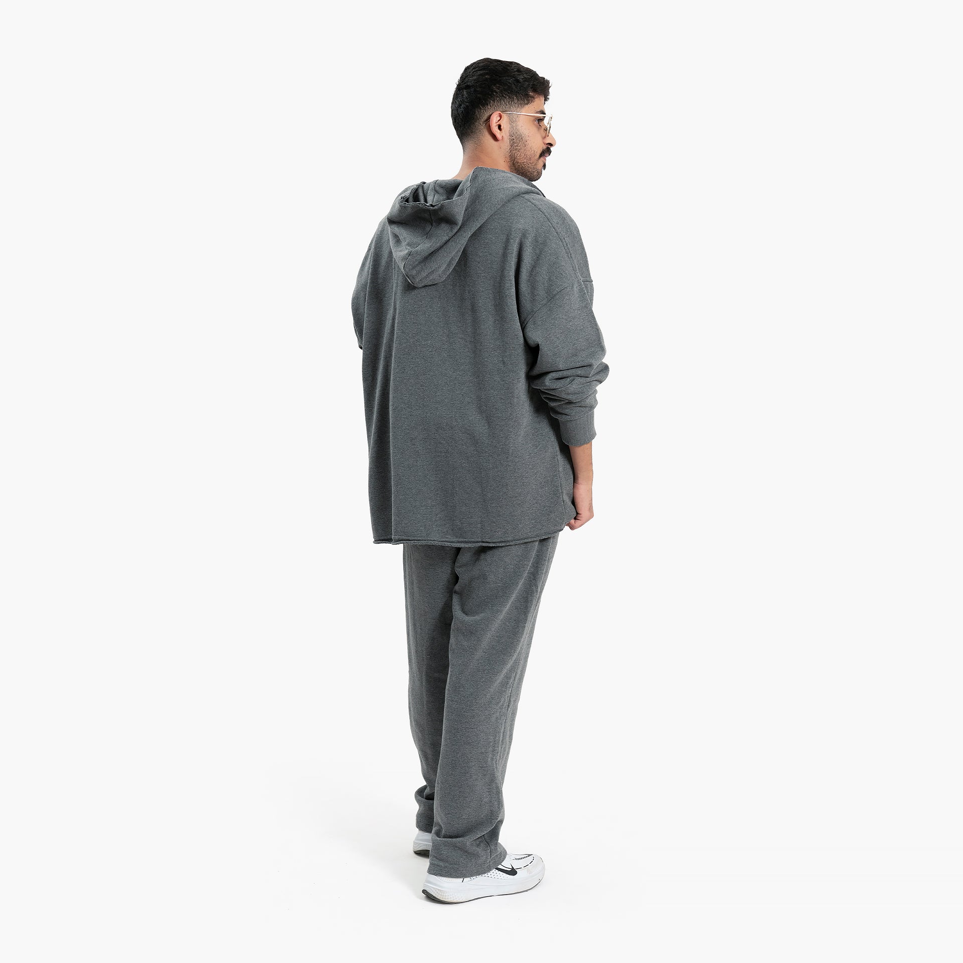 Men's Gray Hoodie Jacket and Pants Set By WECRE8