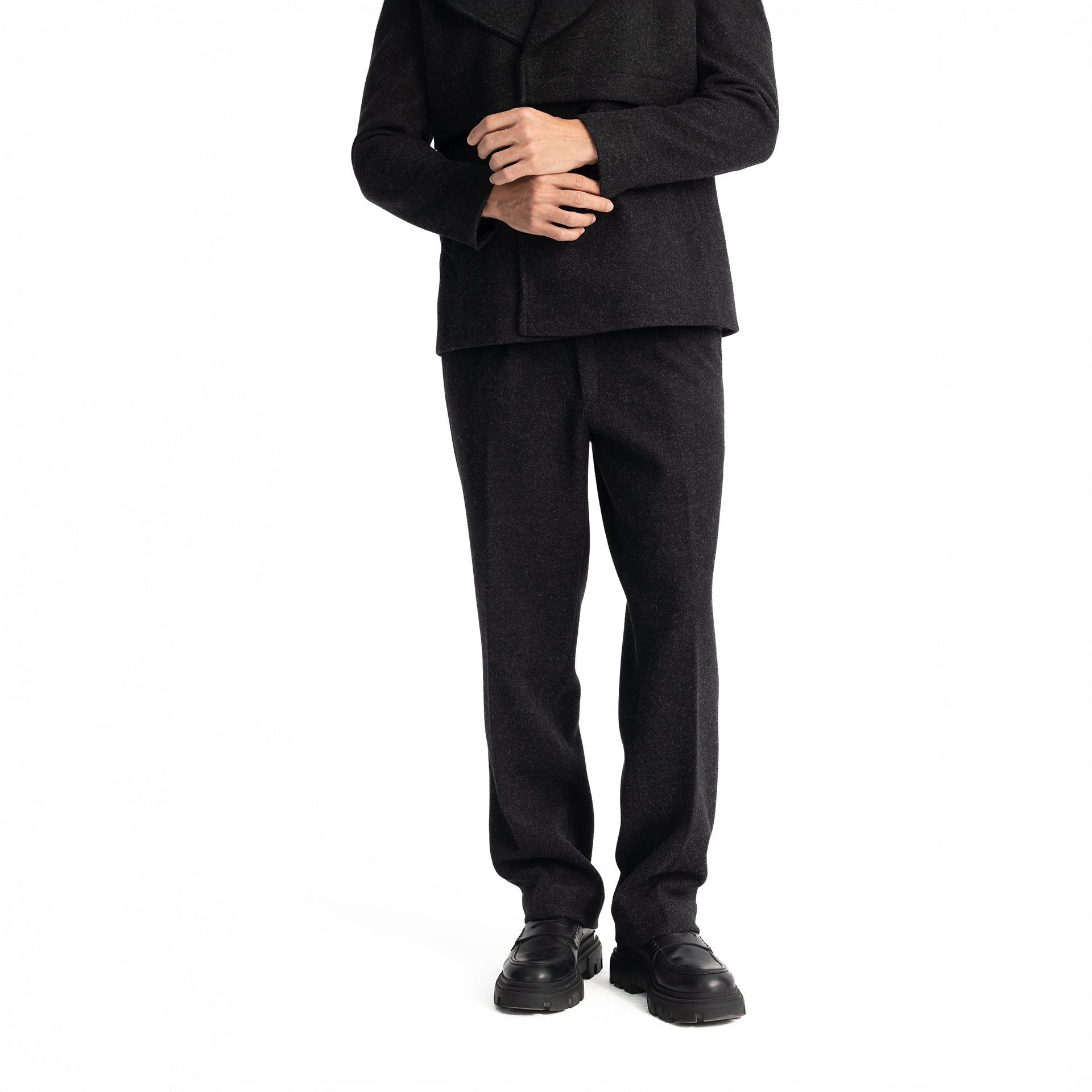 Men Black Sherlock's 4 Button Jacket by Hajruss