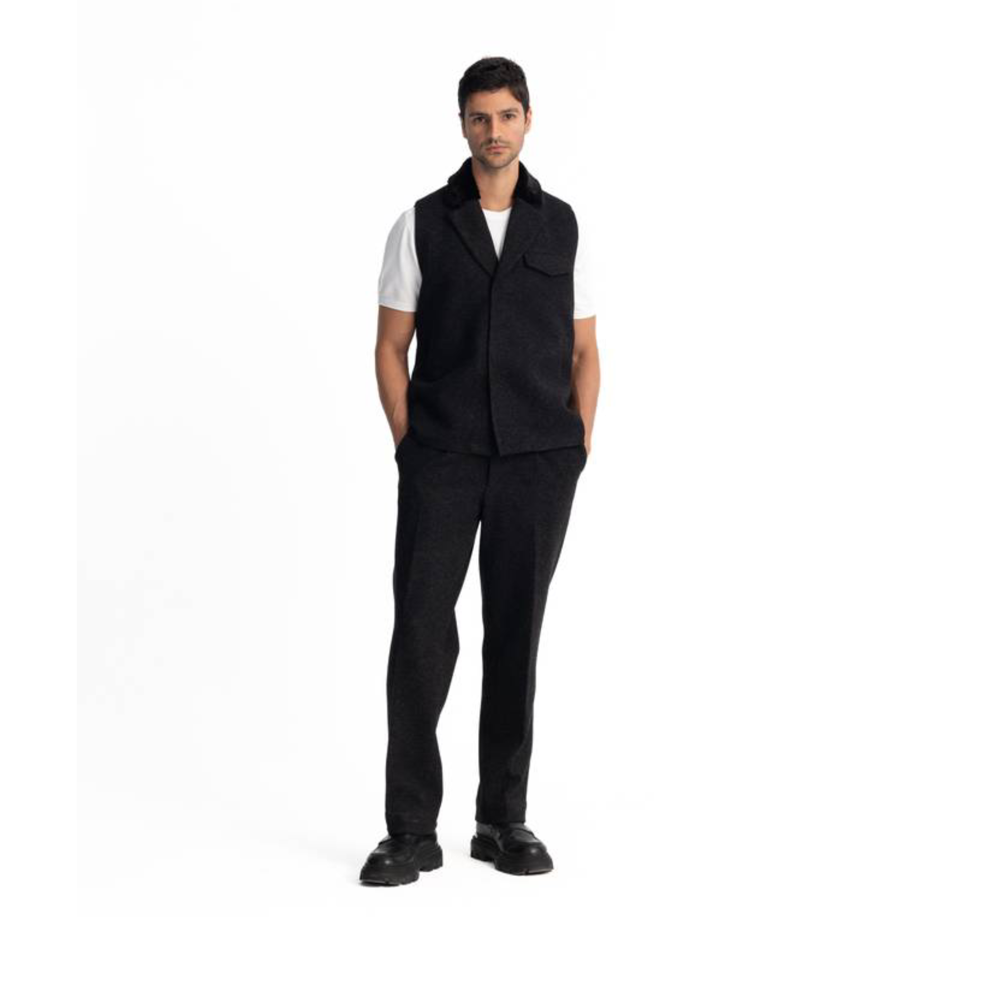 Men Black Ted’s Vest by Hajruss