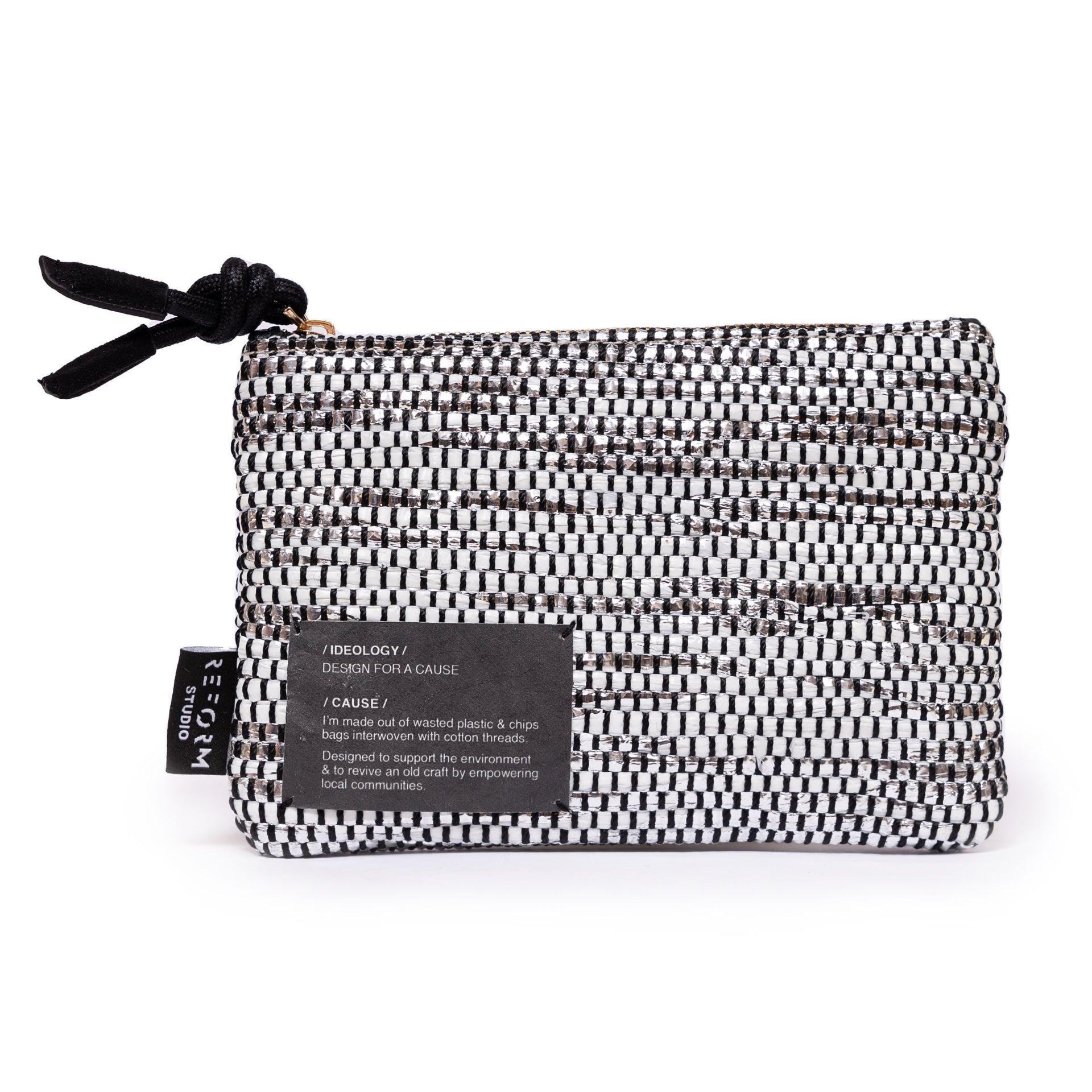 Silver White Ghoroub Pouch by Reform Studio