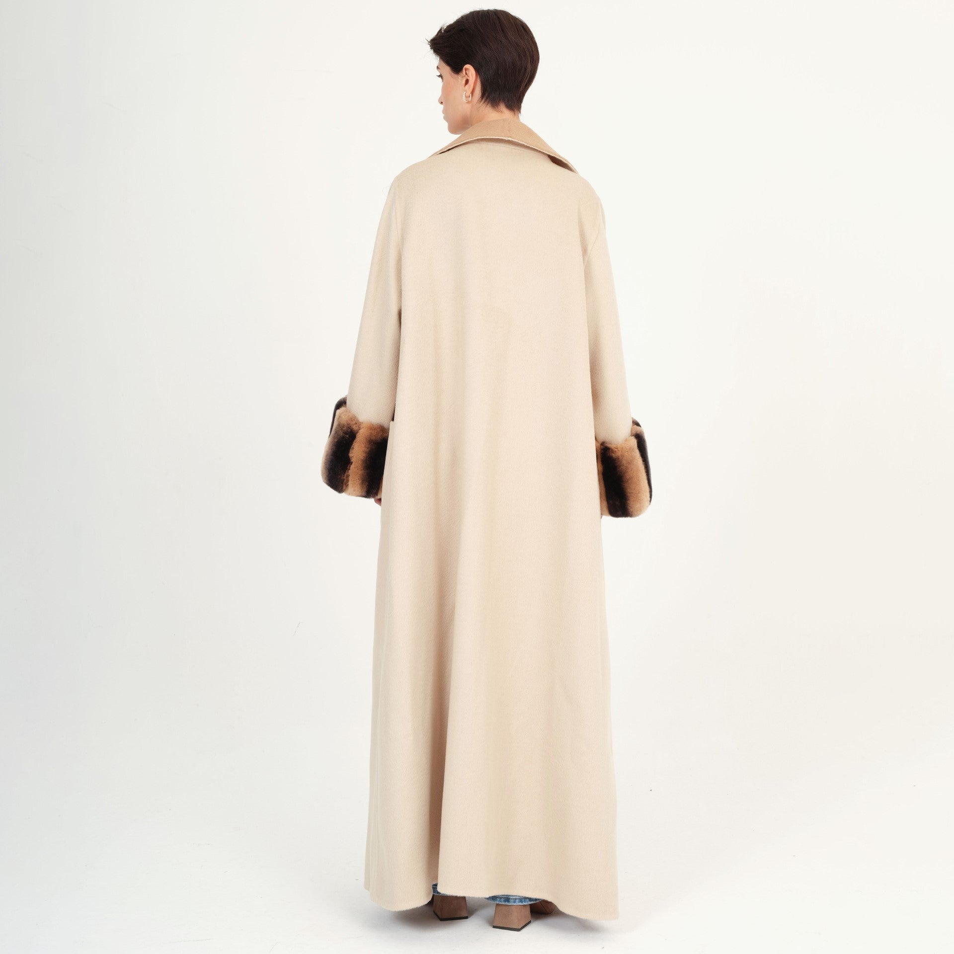 Camel & Beige The Reversible Overlay Coat by Registered