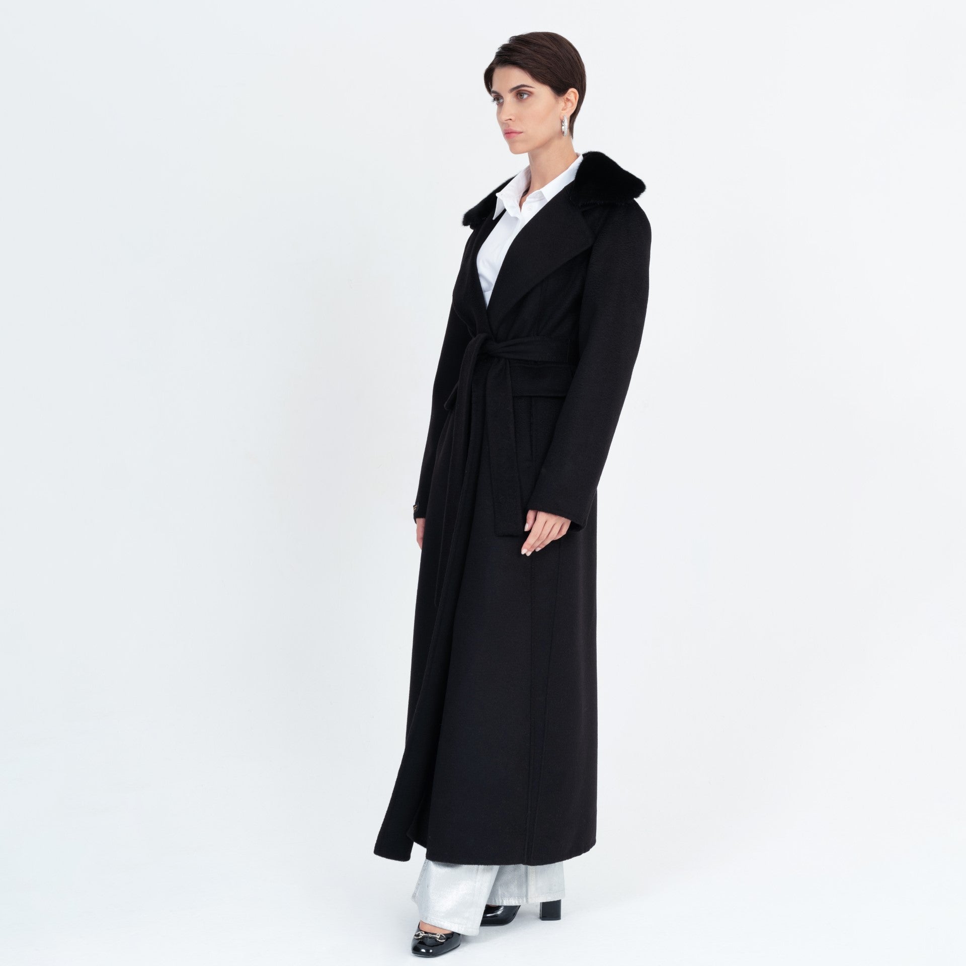 Black Splendor Mink Fur Coat by Registered