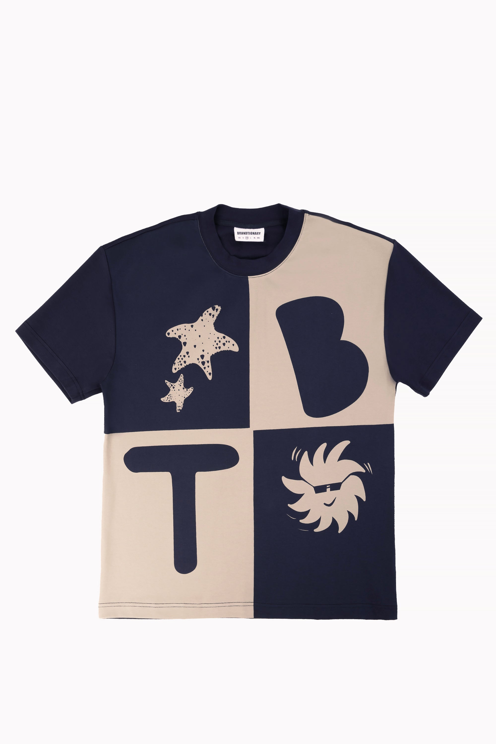 Blue Unisex Shiny T-shirt by Brandtionary