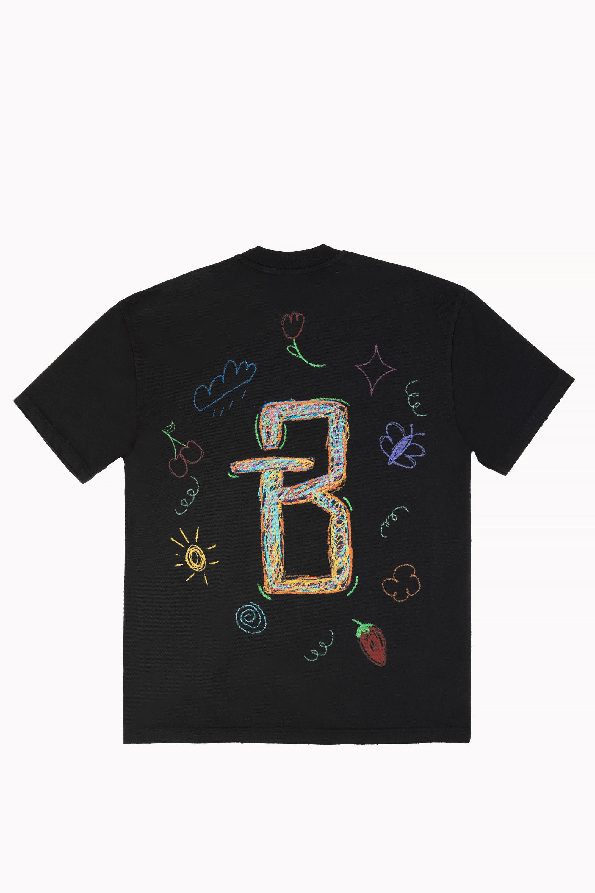 Black Unisex B Scratch T-shirt by Brandtionary