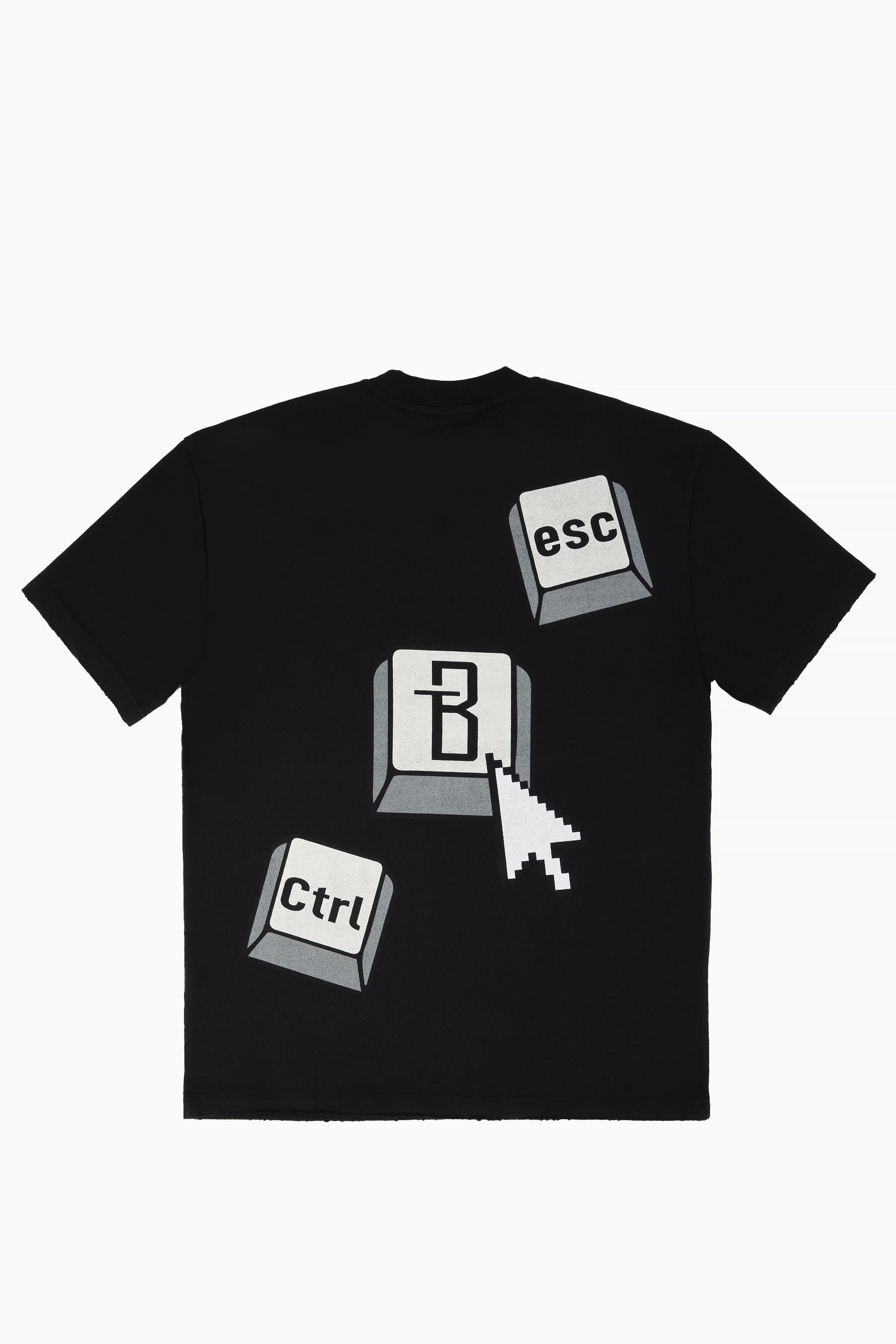 Black Unisex B Keyboard T-shirt by Brandtionary