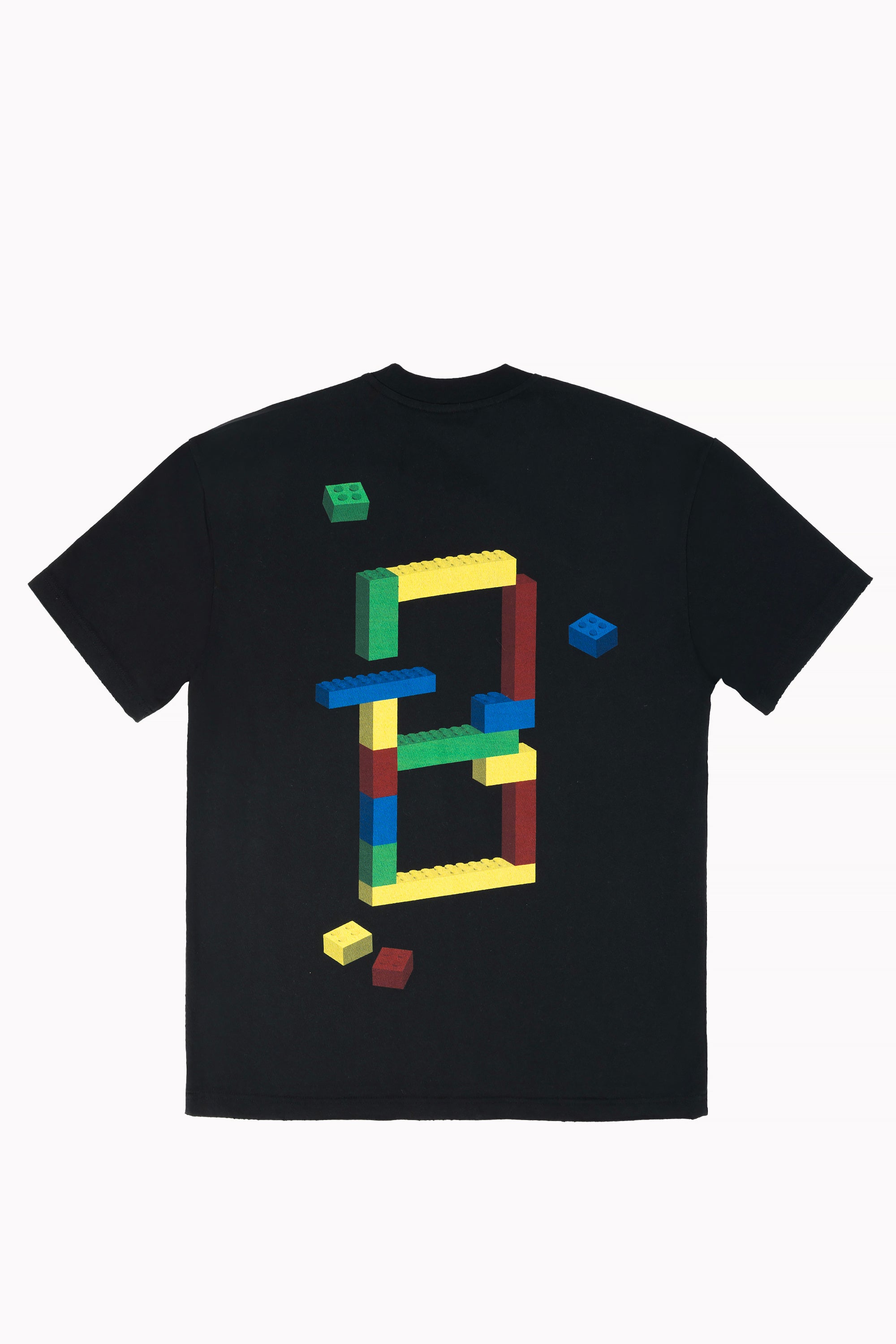 Black Unisex B Puzzle T-shirt by Brandtionary