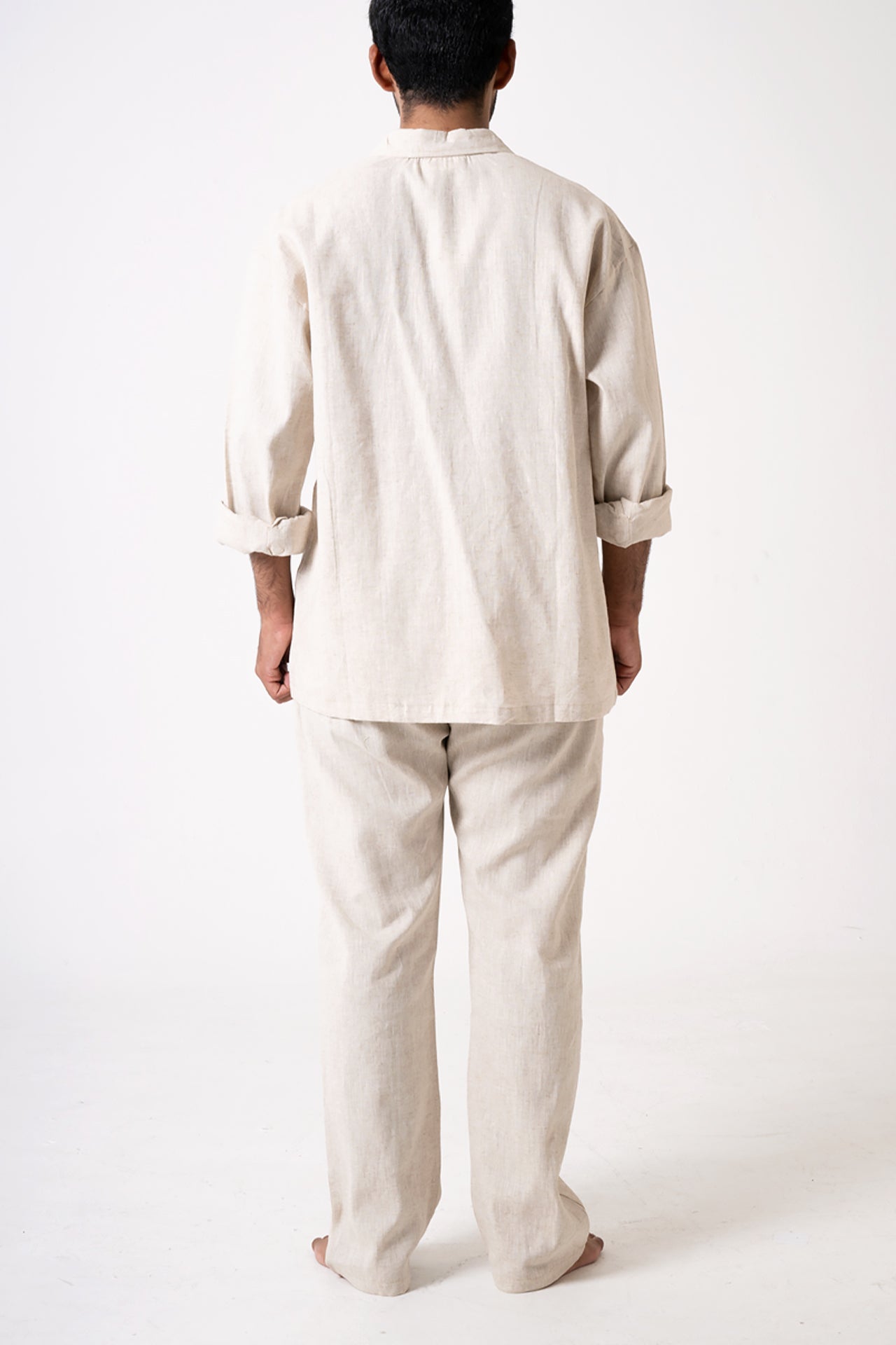 Beige Linen Shirt by Palette Linen