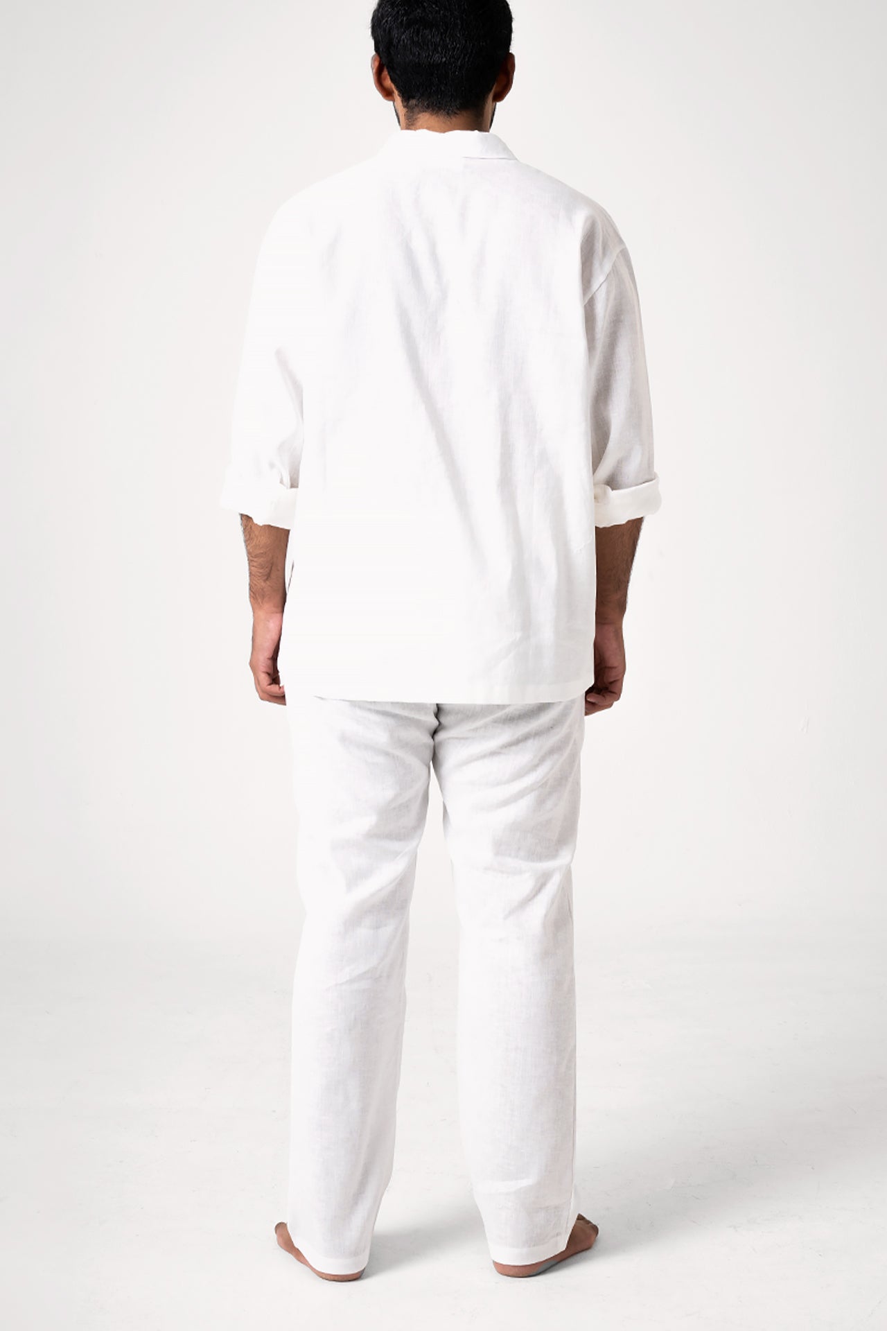 White Linen Shirt by Palette Linen