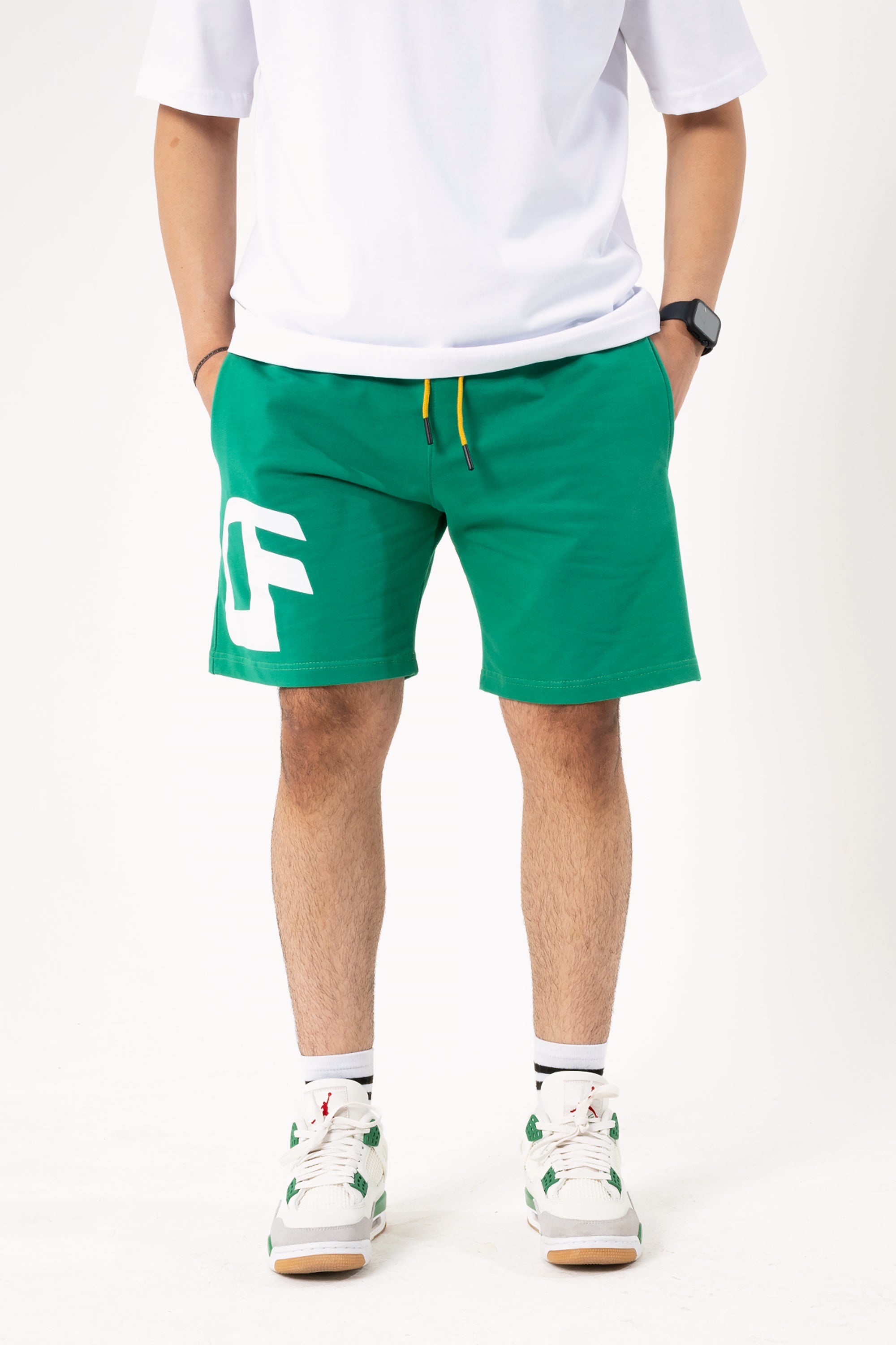 Green Unisex OF Shorts by Other Face