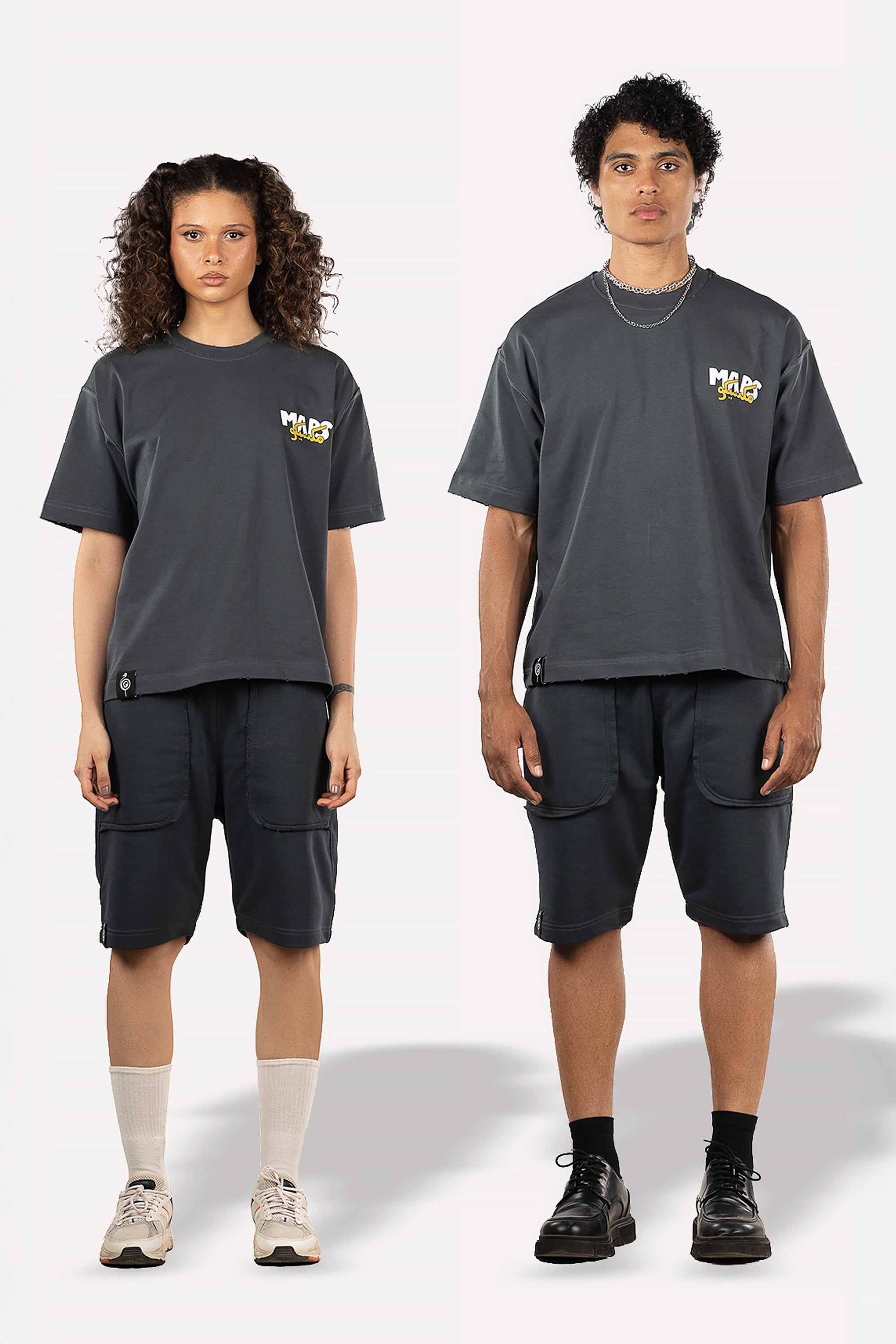 Grey Mexico Set of T-Shirt and Shorts by Maps