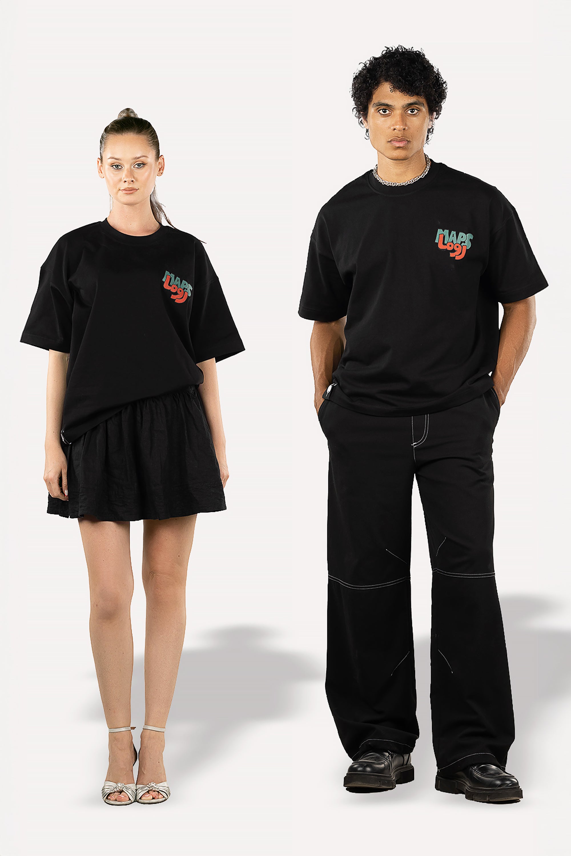 Black Italy T-Shirt by Maps
