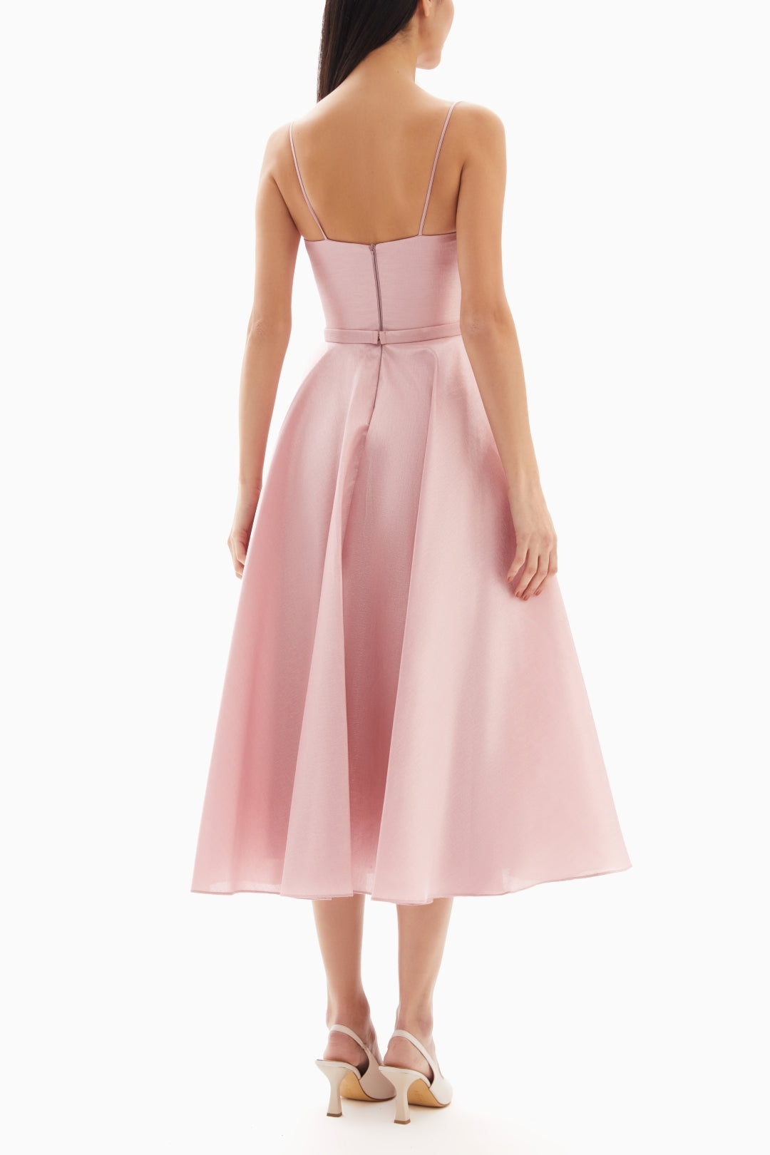 Midi Pink Bow Dress By WECRE8