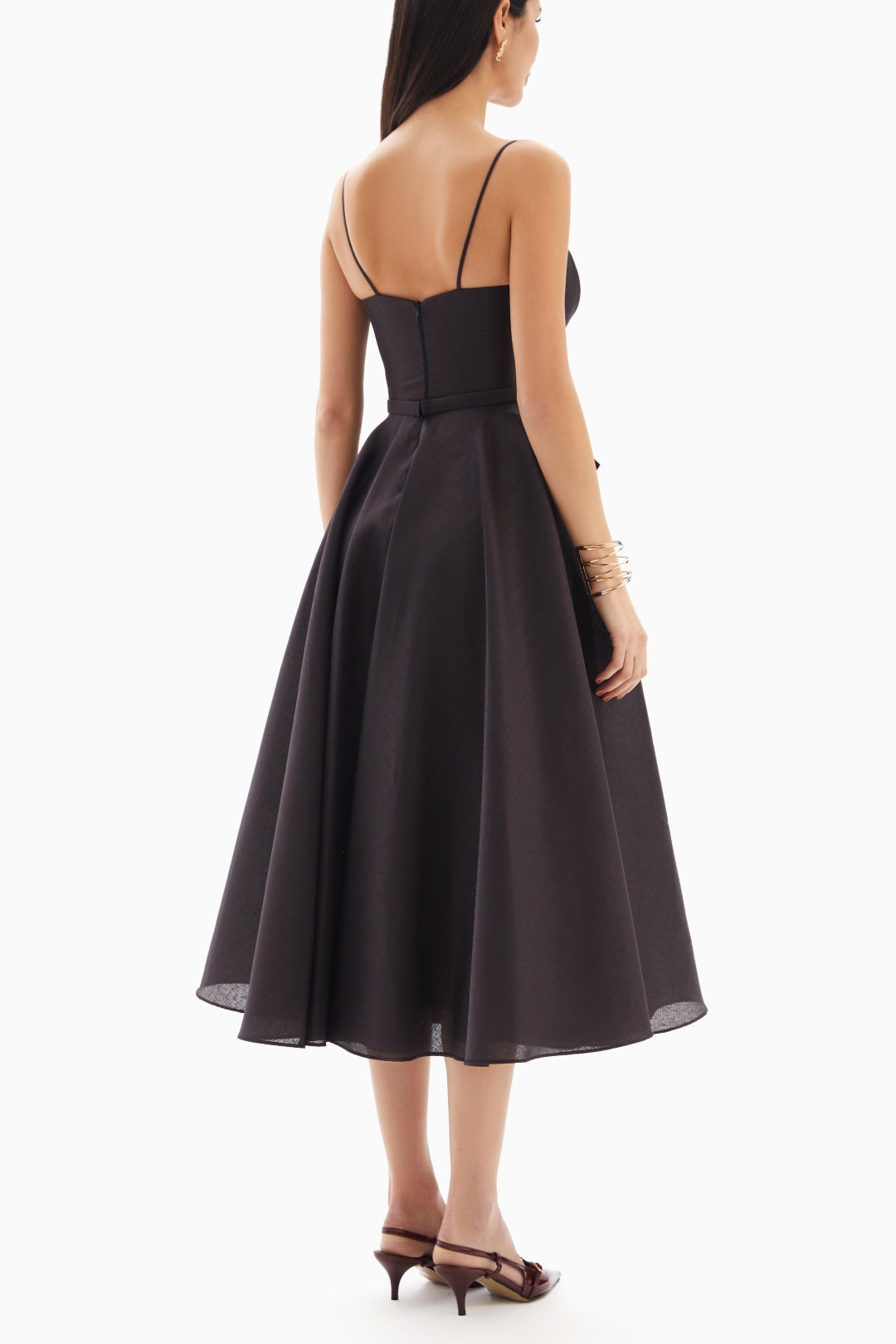 Midi Black Bow Dress By WECRE8