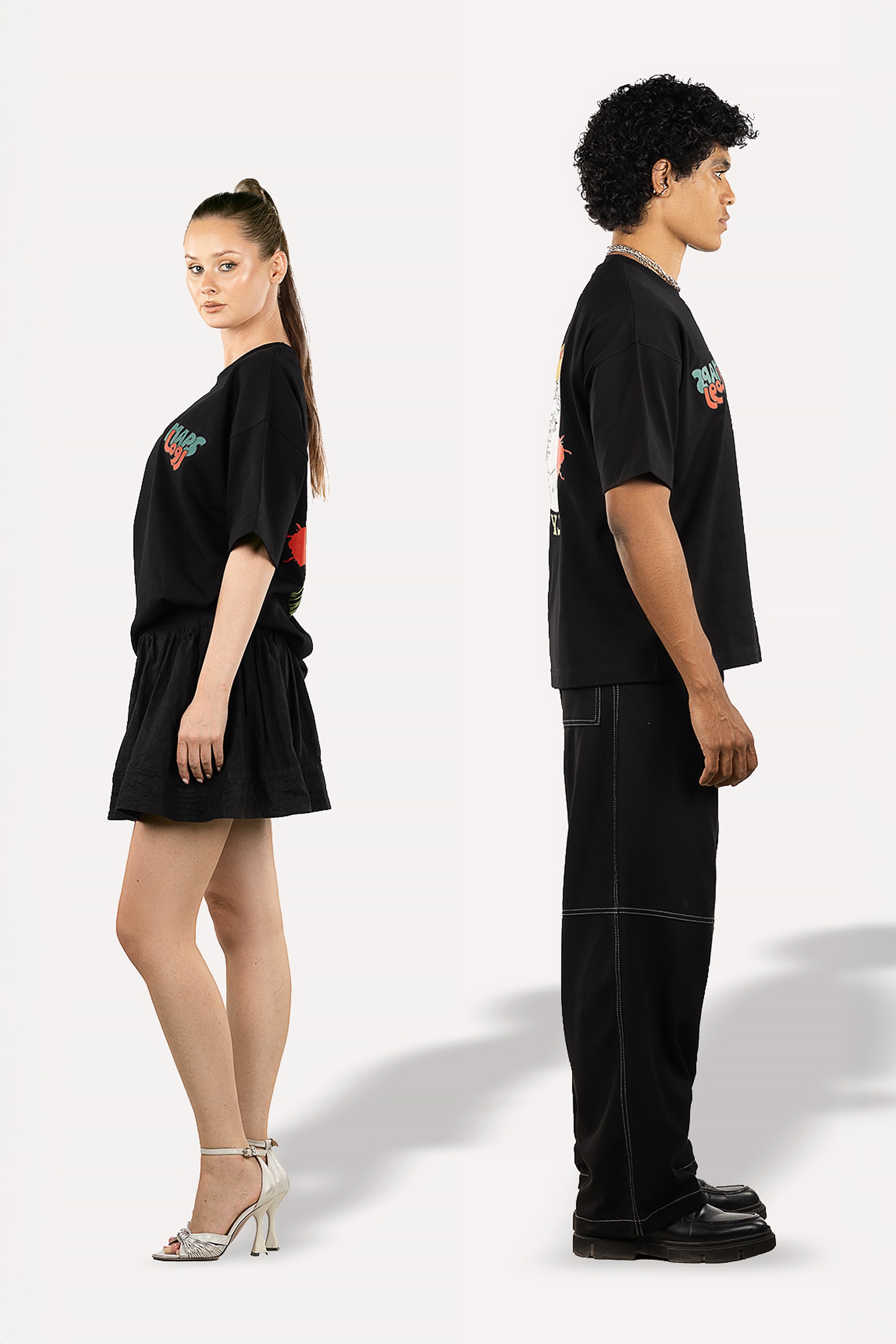 Black Italy T-Shirt by Maps