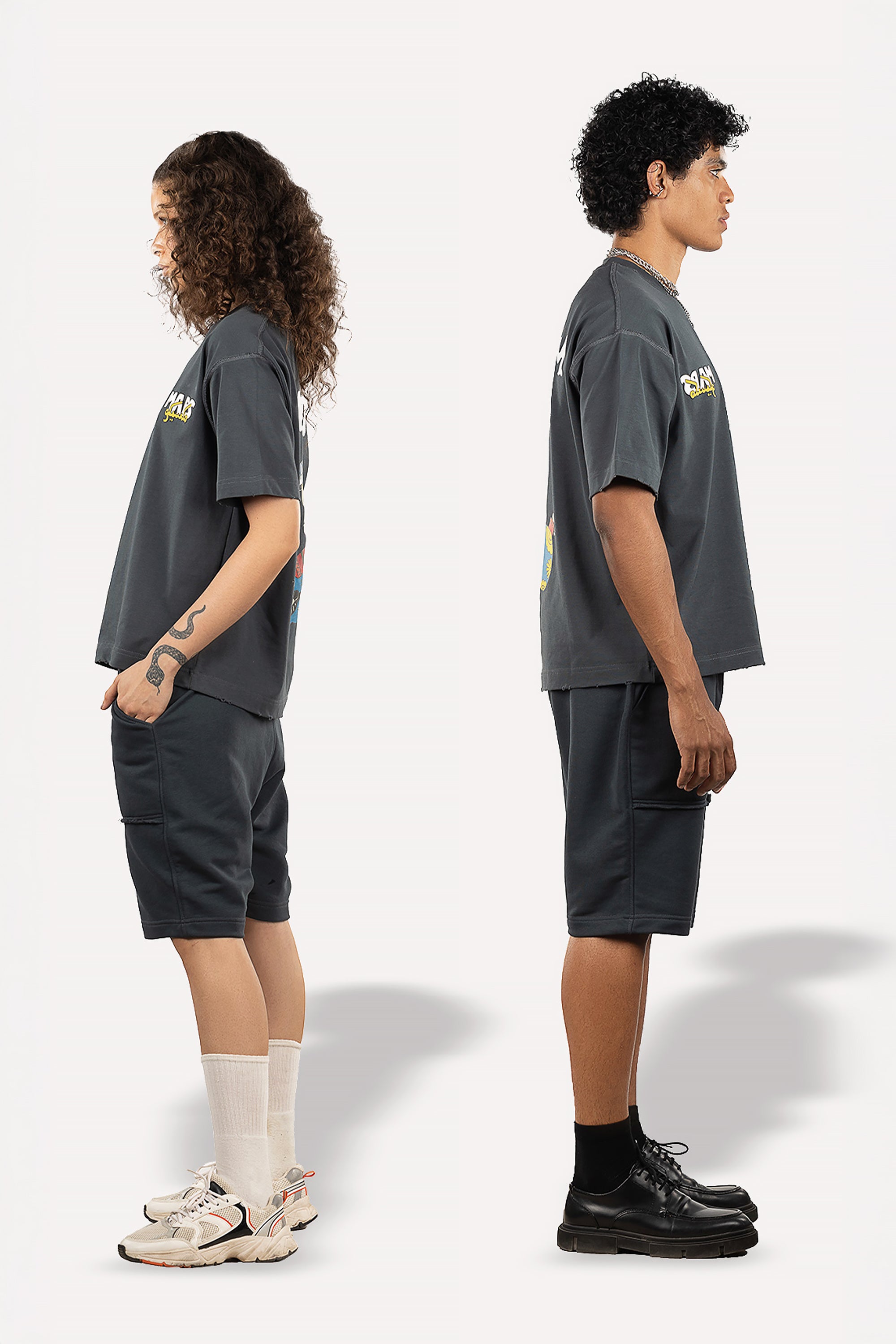 Grey Mexico Set of T-Shirt and Shorts by Maps