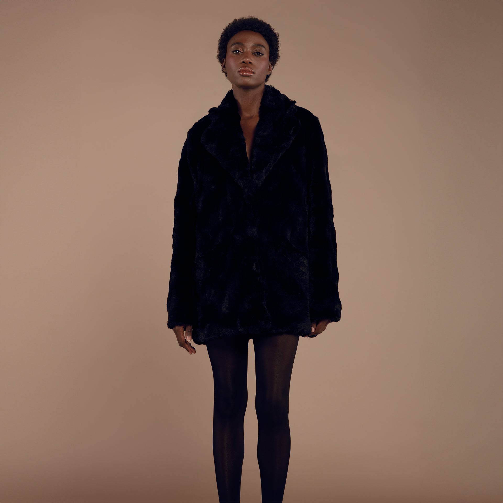 Refined Short Fur Jacket by Lili Blanc