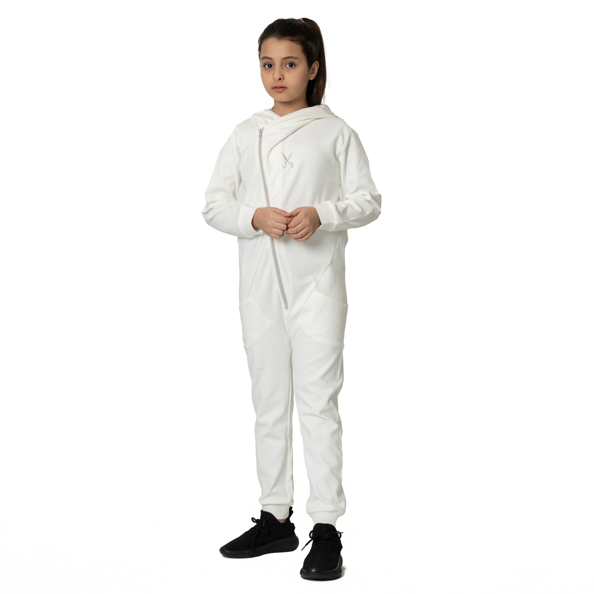 White Child Jumpsuit From Weaver Design