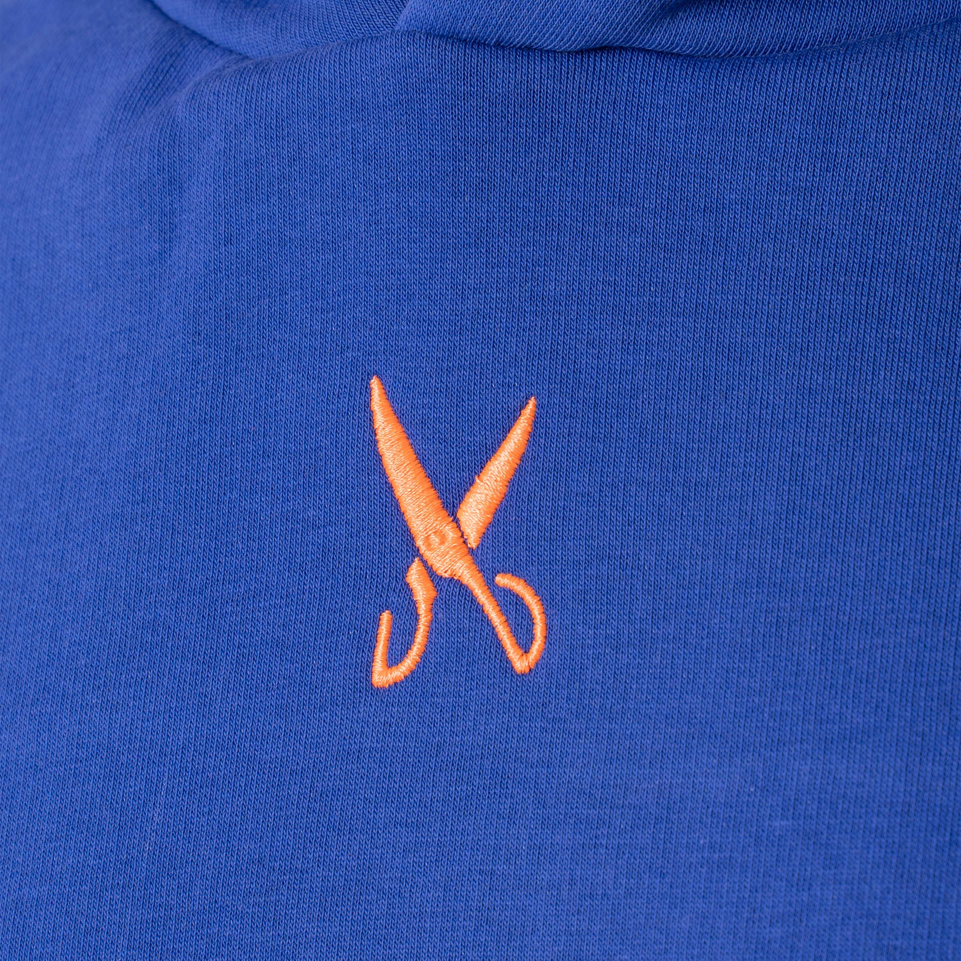 Blue Hoodie With Orange Logo From Weaver Design