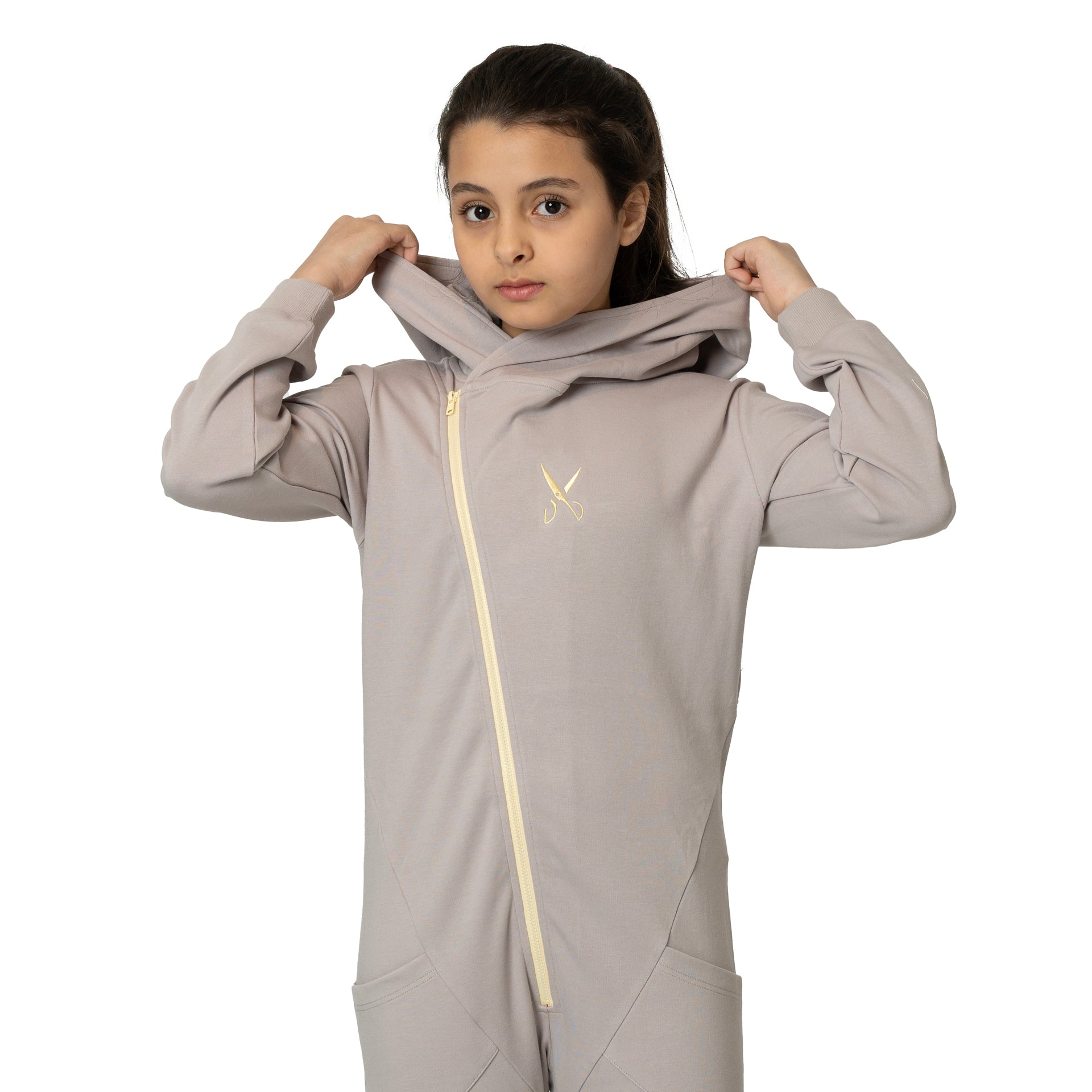 Gray Child Jumpsuit From Weaver Design