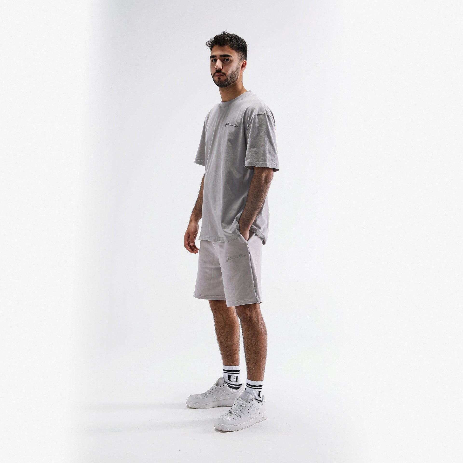 Gray Classic Shorts From Unkown One