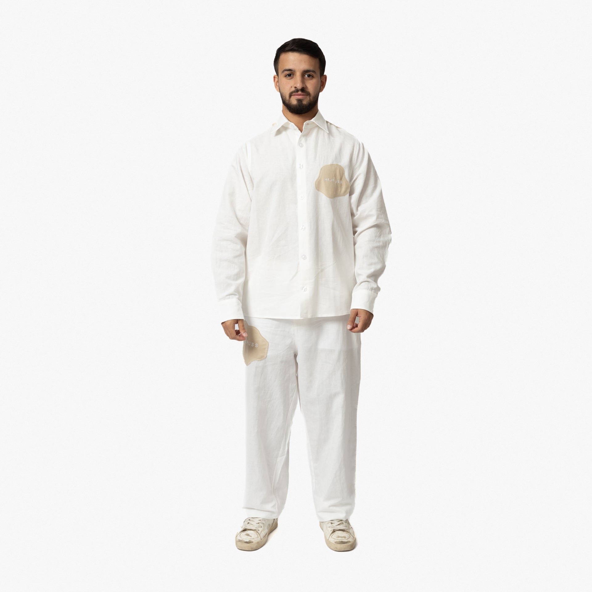 White Zooba Pants By Hajruss