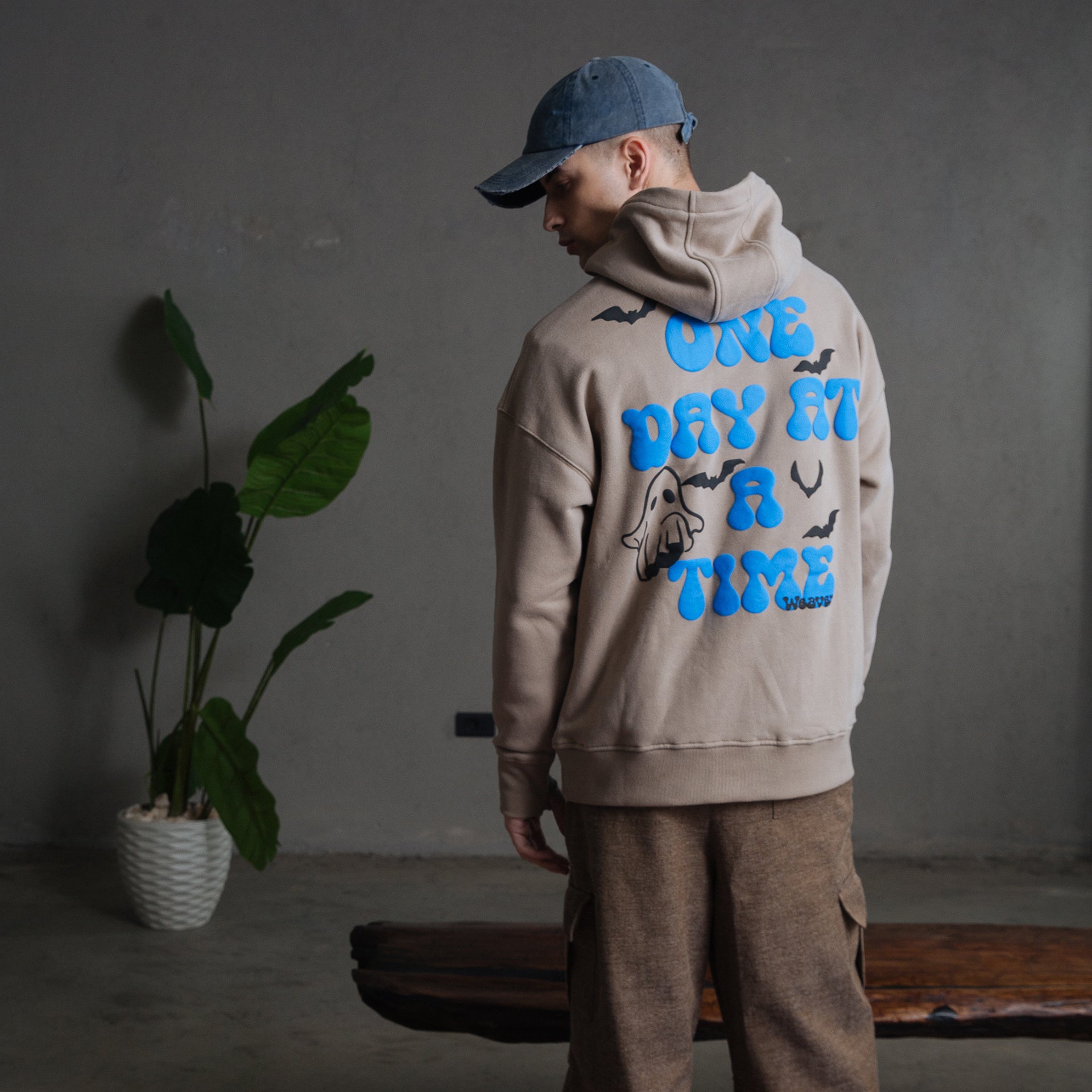 Beige Casper Hoodie By Weaver Design